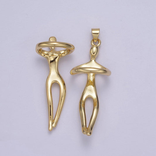 24k gold hugging couple pendant charm soulmate necklace pendant for valentine eternal love gift, wedding anniversary gift h-832