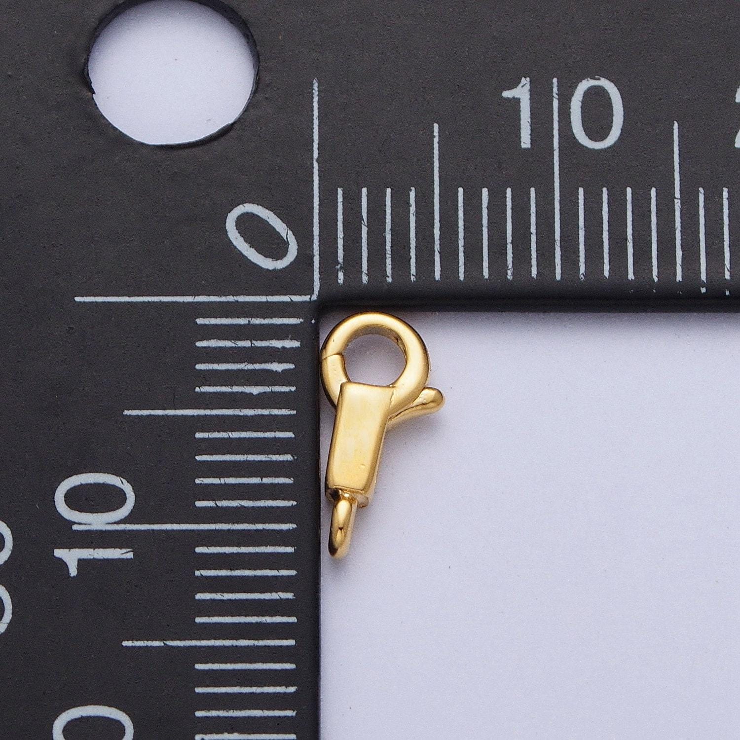 1pc 24k and 14k gold lobster clasp, round head long rectanglular body lobster clasp for jewelry making | l-870, l-871, l-918