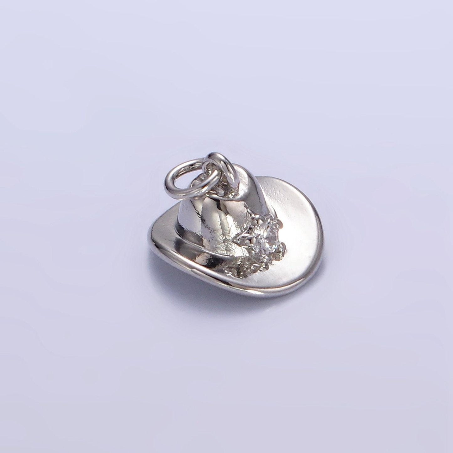 Cowboy hat 3d design gold pendant cubic star western hat 18k gold filled charm craft supplies for necklace bracelet jewelry e391