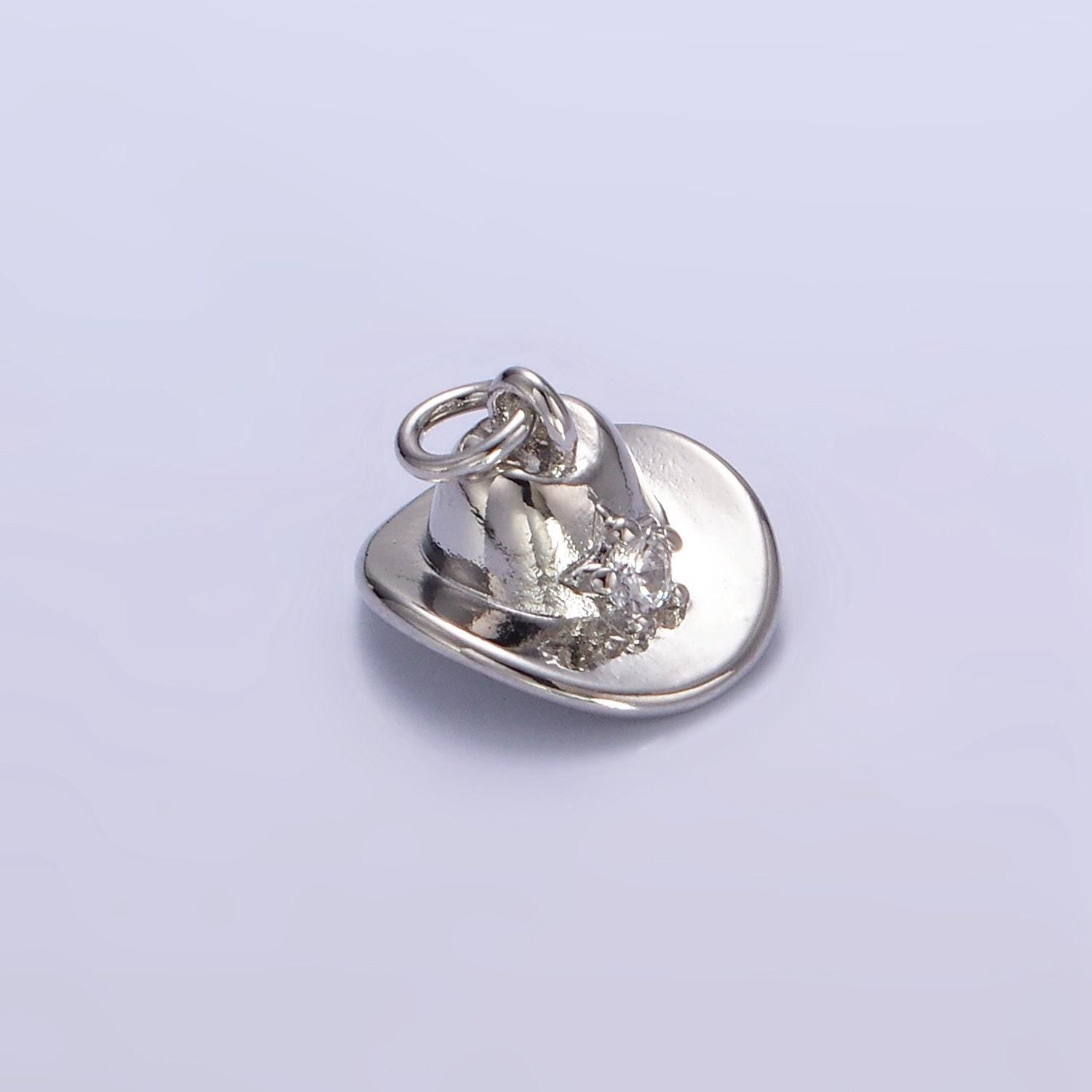 Cowboy hat 3d design gold pendant cubic star western hat 18k gold filled charm craft supplies for necklace bracelet jewelry e391