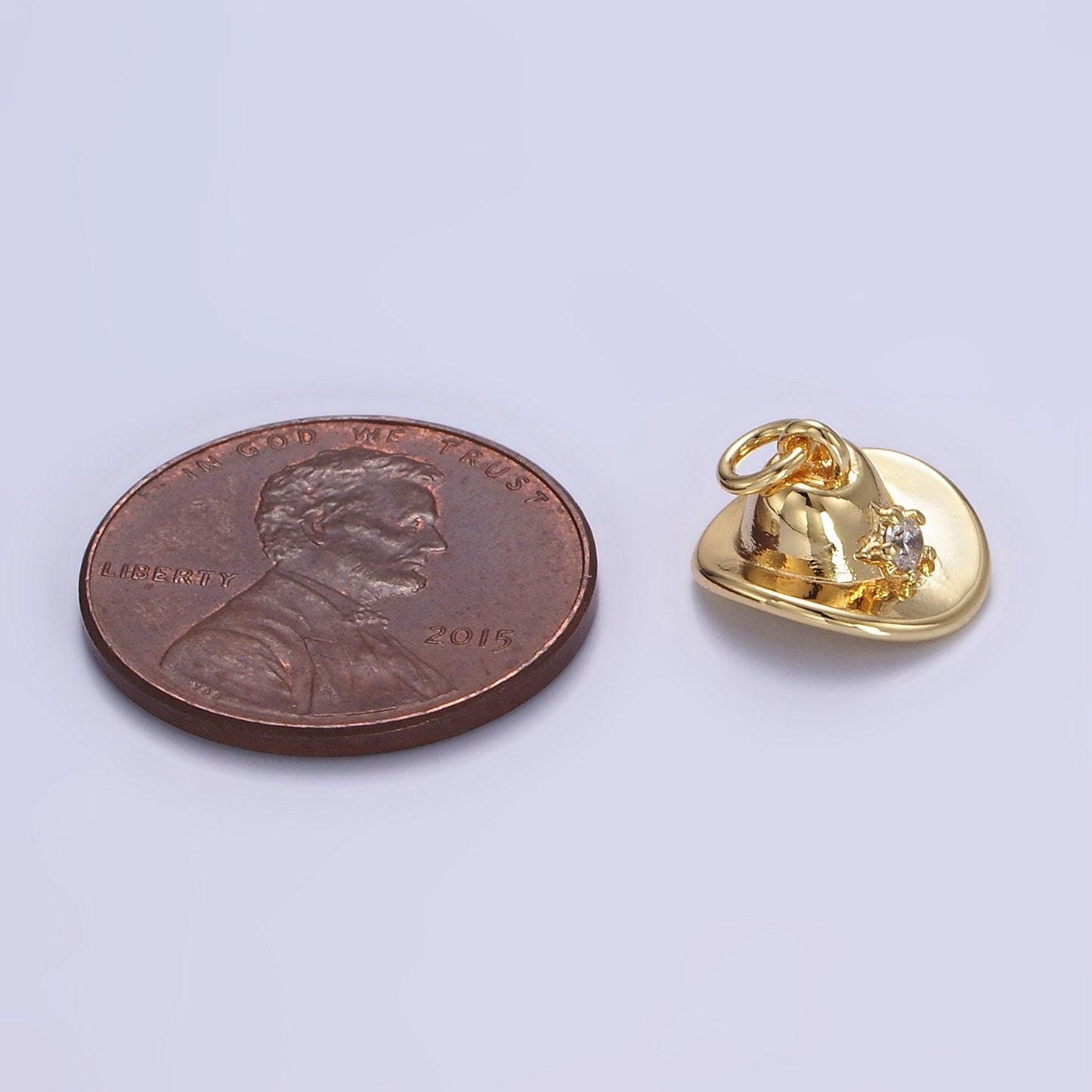 Cowboy hat 3d design gold pendant cubic star western hat 18k gold filled charm craft supplies for necklace bracelet jewelry e391