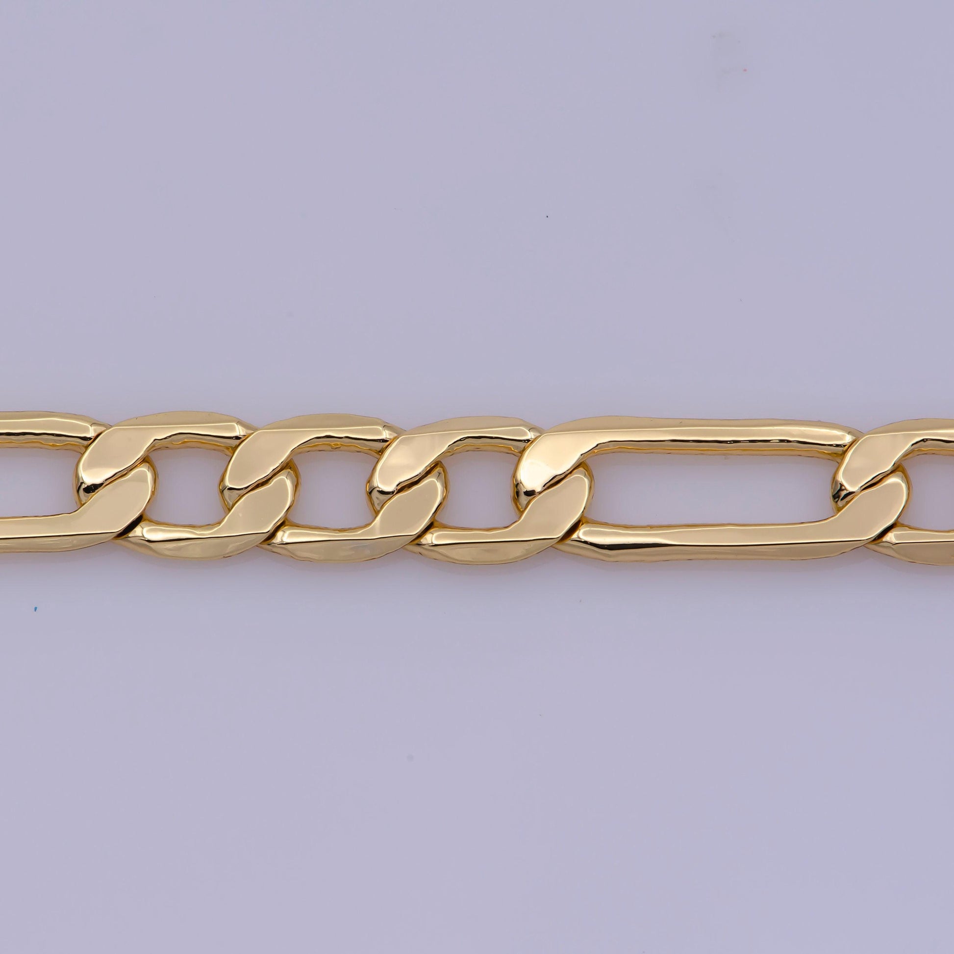 1pc 18.0'', 3.6mm ready to use gold figaro necklace chain, layering figaro chain dainty necklace, perfect for pendant charm necklace, 369