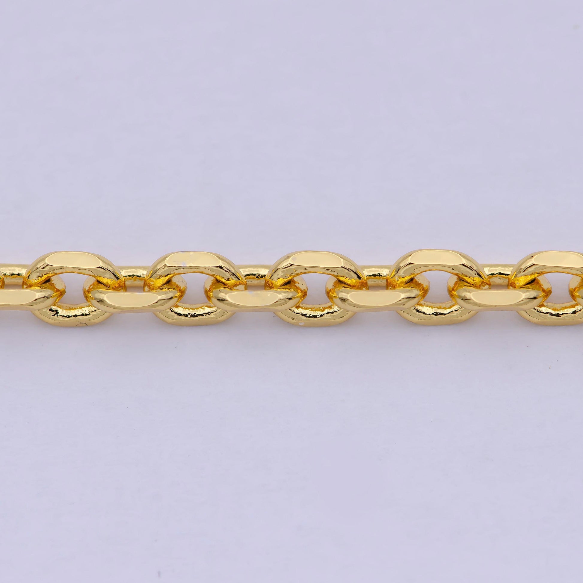 Thick 3.26 mm cable chain | gold filled cable necklace | unisex men woman necklace 17.7 inch wa-796