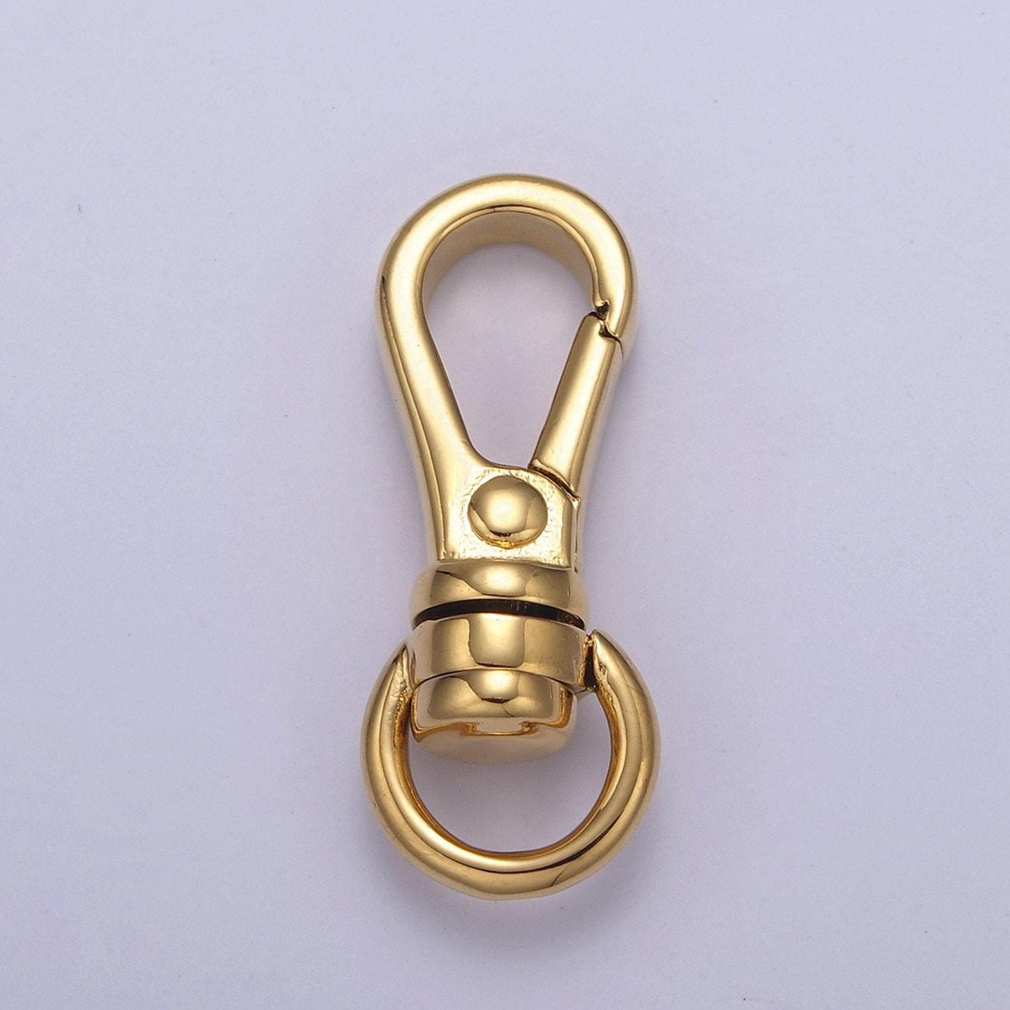 Gold filled push in clasp, plain lobster clasp, enhancer link to charms, 25x10mm Purse Charm Component l-662 l-663