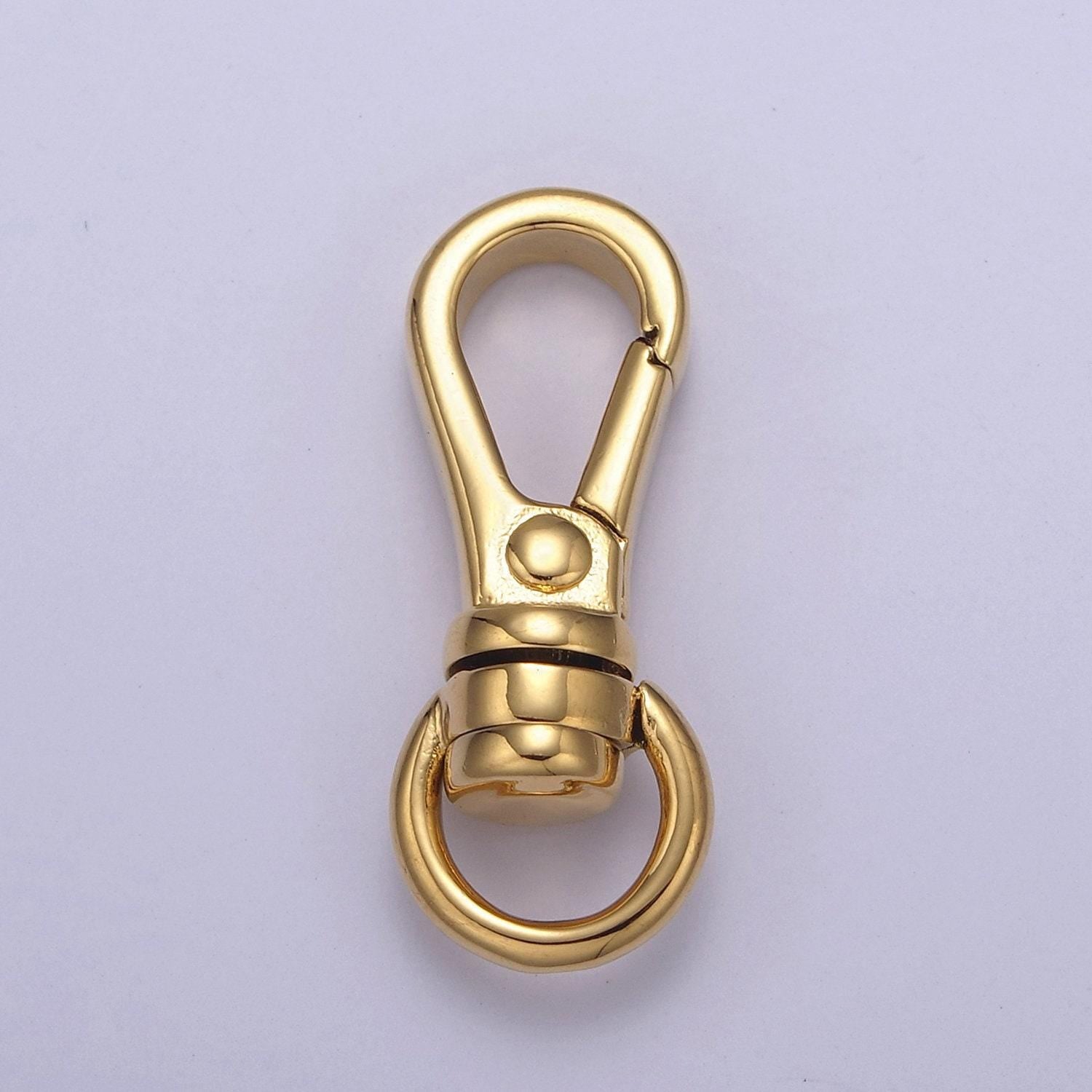 Gold filled push in clasp, plain lobster clasp, enhancer link for Bag Charm Component l-662 l-663