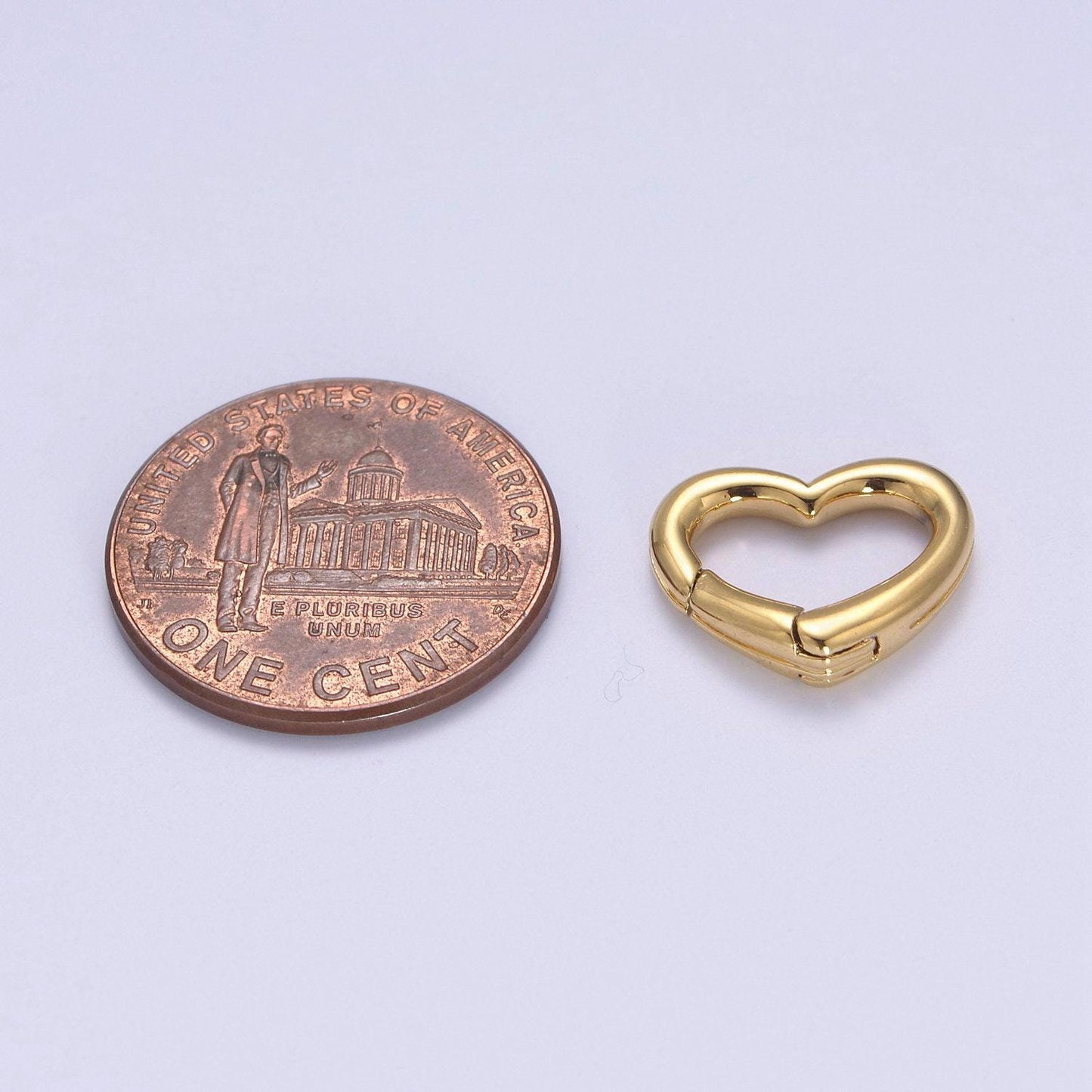 Gold silver spring gate ring heart clasp, push clip clasp, spring gate for jewelry making l-660 l-661