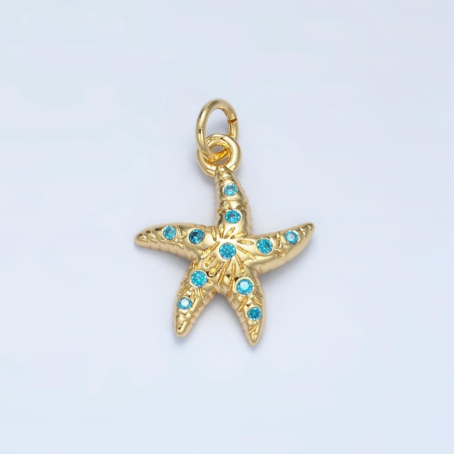 Gold starfish charms dainty gold sea star pendant starfish charm bracelet necklace for diy jewelry making supply m896