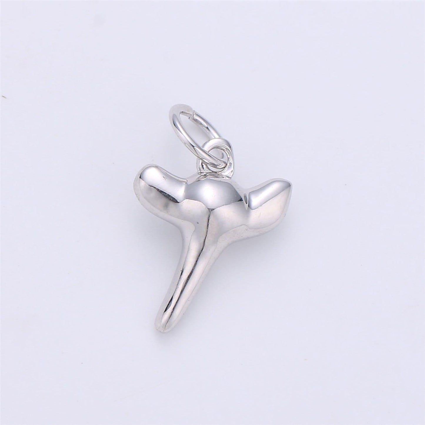 Mini gold shark tooth charm silver tooth charm 14k gold filled shark tooth pendant d-200