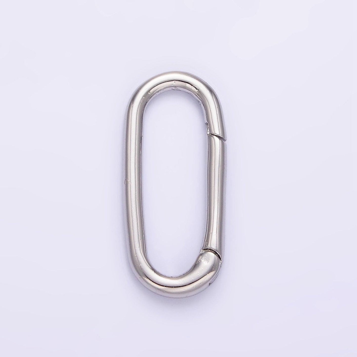 Wholesale long oval gold enhancer charm holder gold push gate clasp multi charm holder for jewelry making supply z802