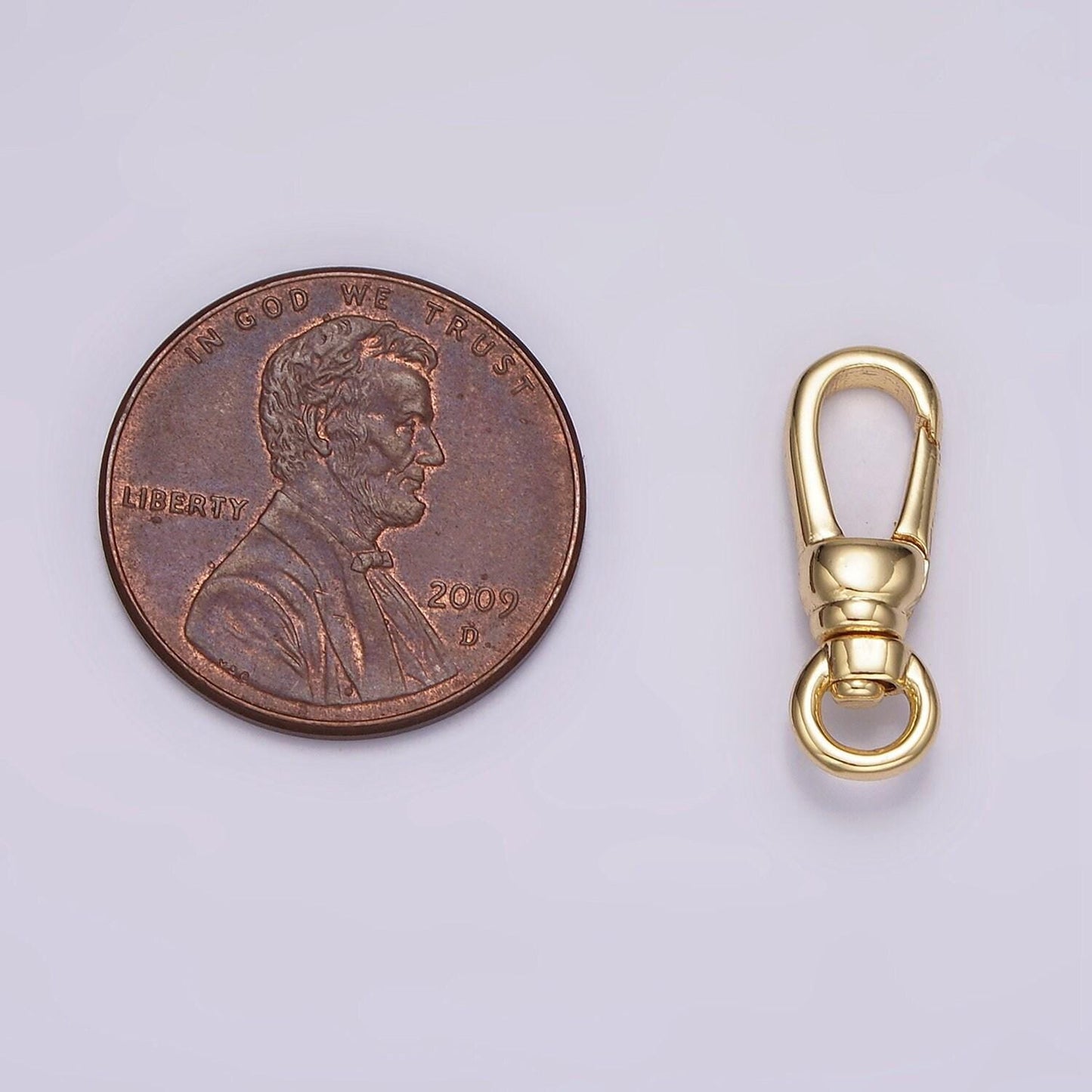 14k gold filled lobster swivel clasps, 18mmx6mm clasps in gold color z-638