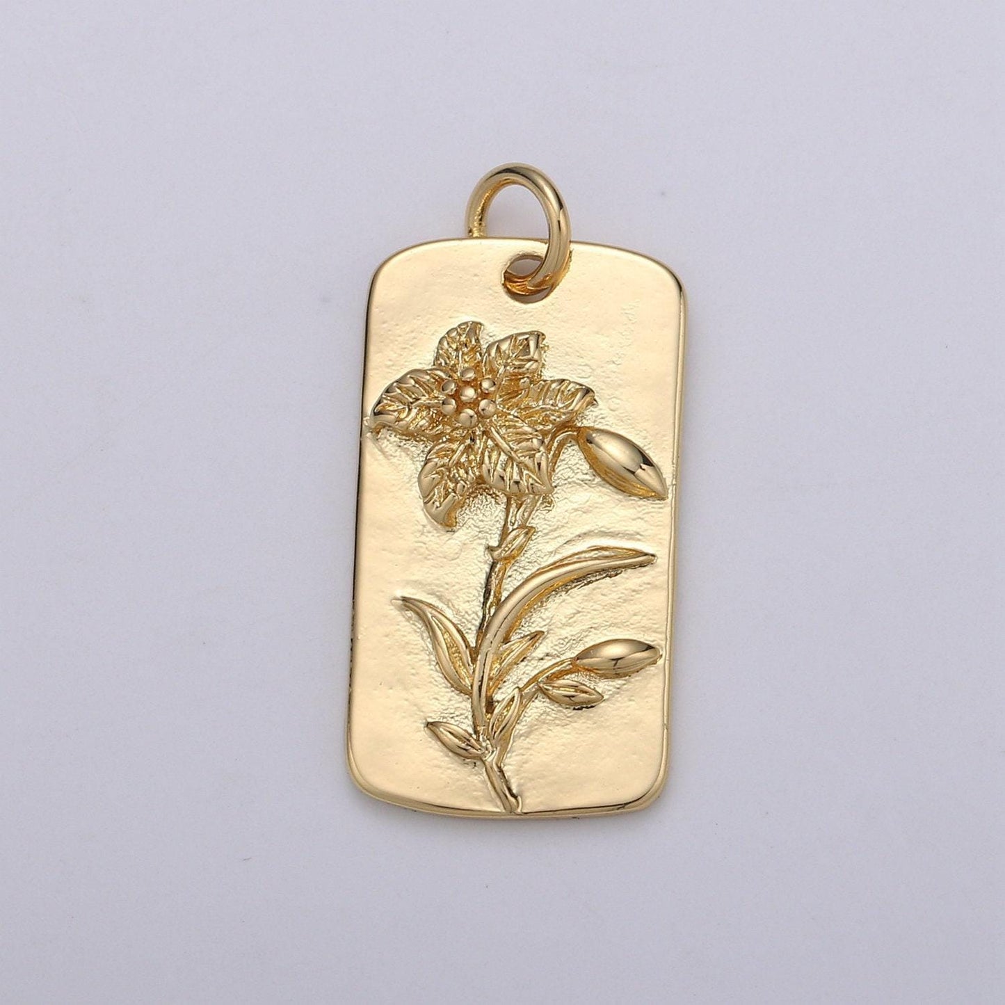 1x gold flower charms, wild flower pendant, dainty flower charm, sun flower poppy daisy hibiscus charm for necklace floral jewelry, d-750