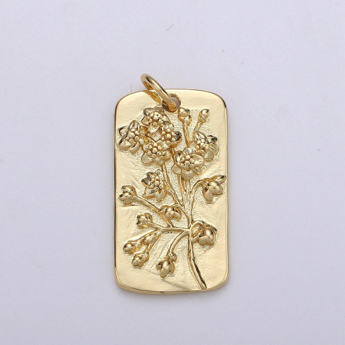 1x gold flower charms, wild flower pendant, dainty flower charm, sun flower poppy daisy hibiscus charm for necklace floral jewelry, d-750