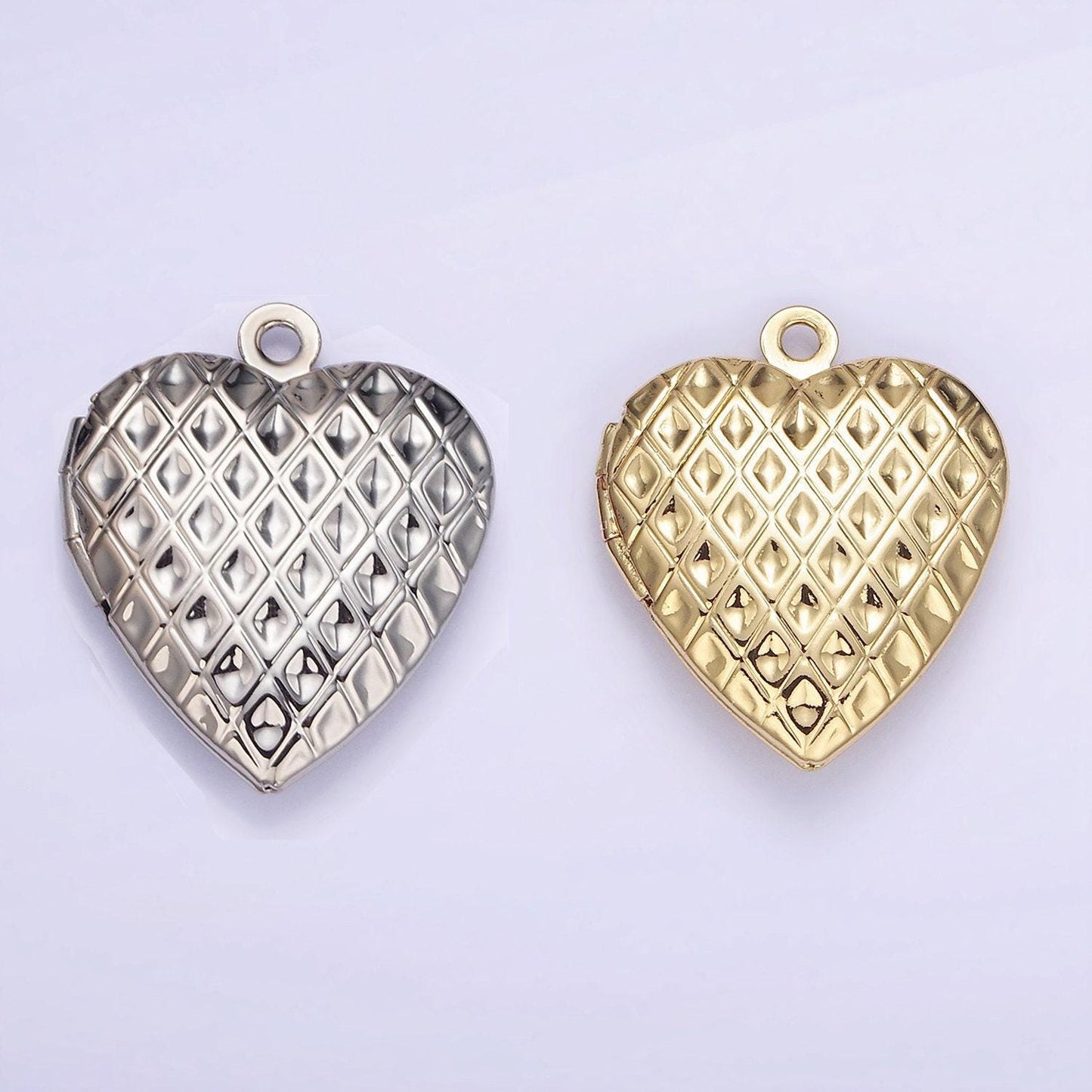 24k gold filled locket charm gold heart locket charm minimalist locket pendant for jewelry making d410