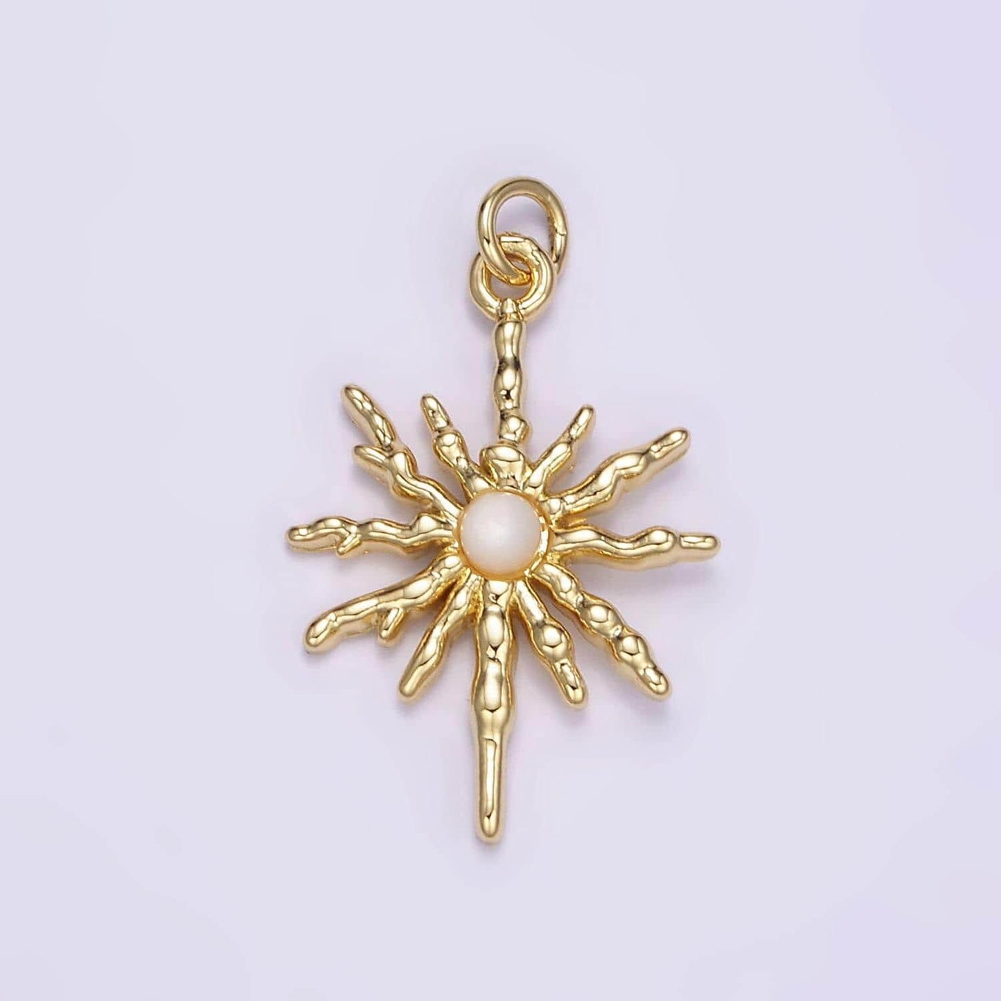 Mini gold sun charms tiny cz charm for necklace earring bracelet jewelry making supply celestial jewelry m129