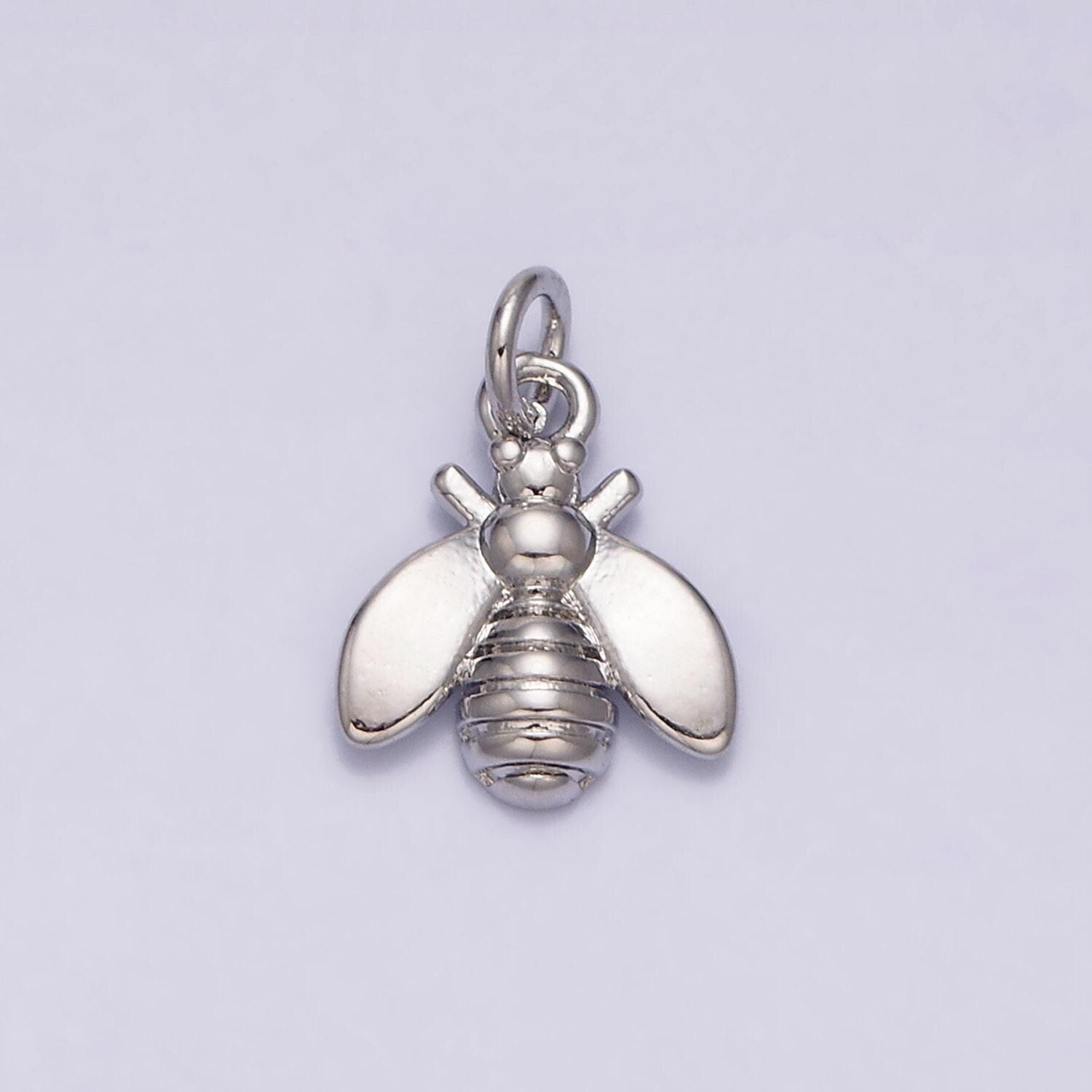 Mini gold filled fly charm small insect pendant ac1131