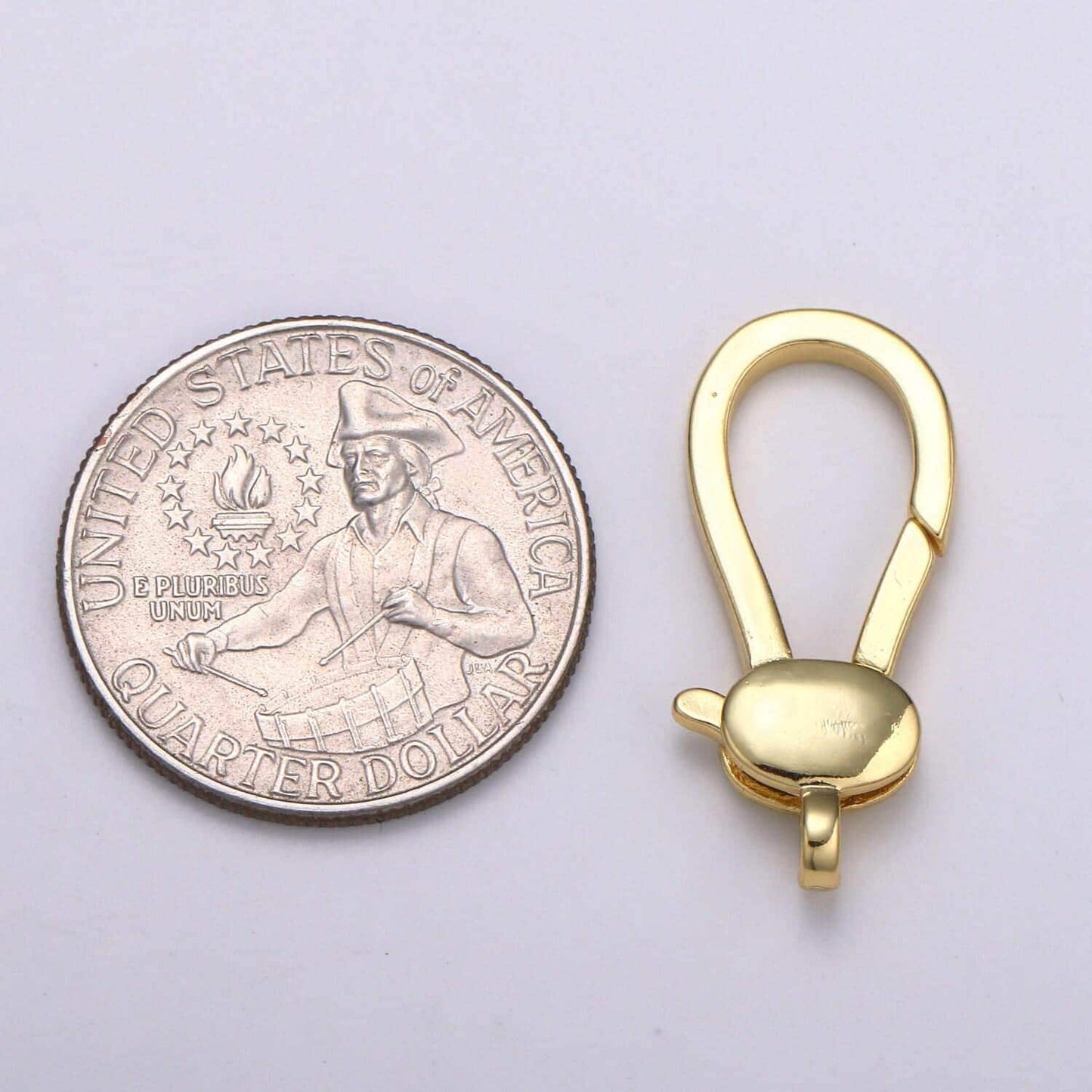 1pc wholesale lobster clasp gold, slender lobster claw for jewelry making, size option 28.3mmx11.6mm, supp-1114