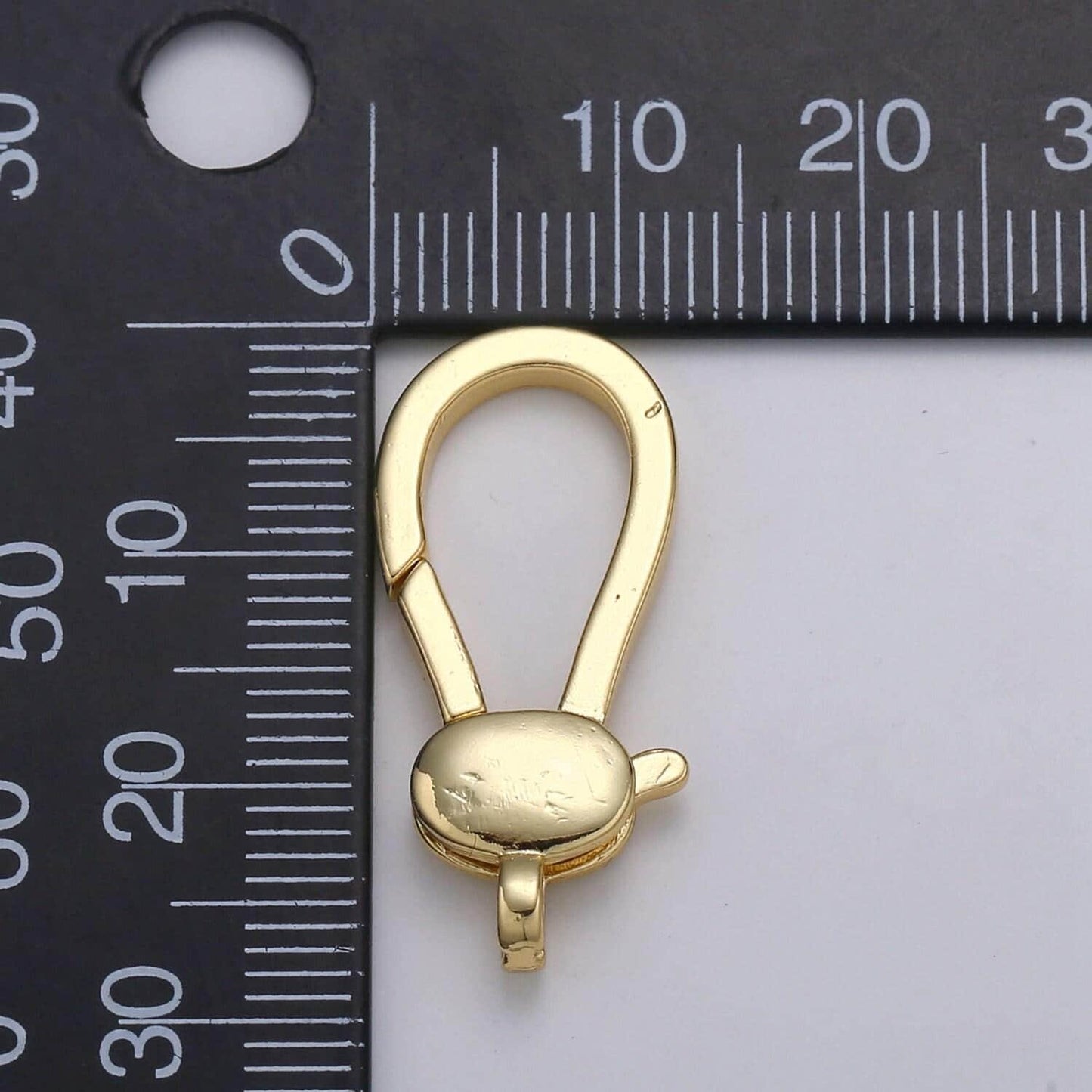 1pc wholesale lobster clasp gold, slender lobster claw for jewelry making, size option 28.3mmx11.6mm, supp-1114