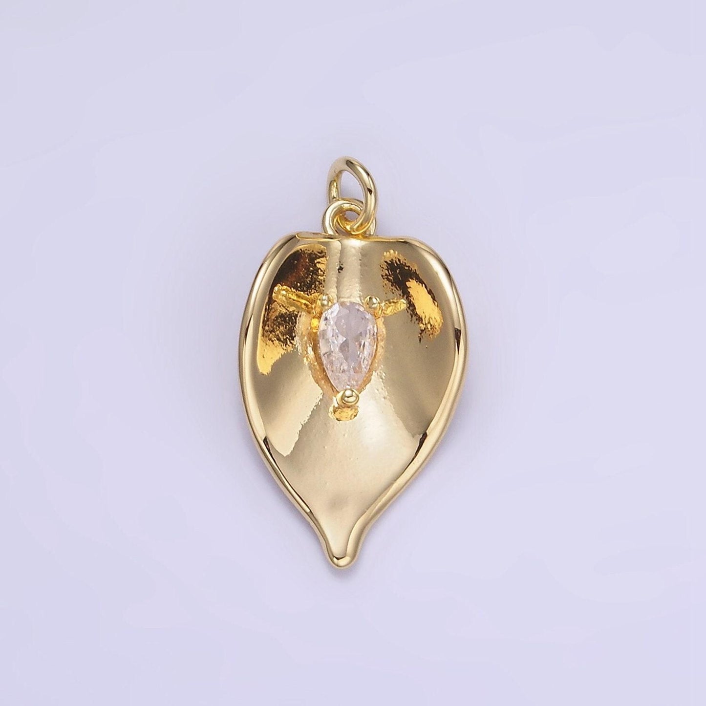 Gold plated leaf charms mini plant charm, tree charm, nature charm inspired for necklace bracelet earring supply w552