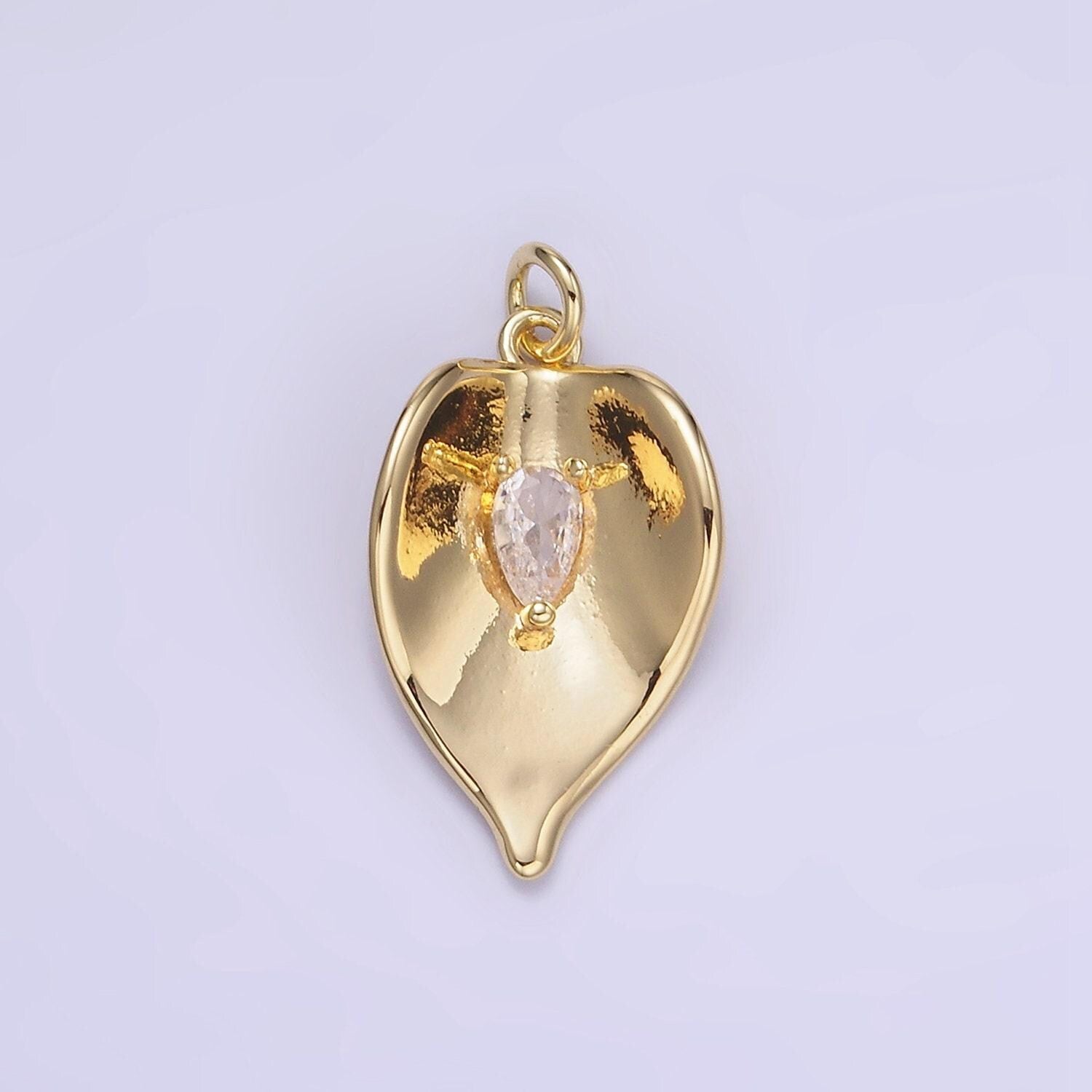 Gold plated leaf charms mini plant charm, tree charm, nature charm inspired for necklace bracelet earring supply w552