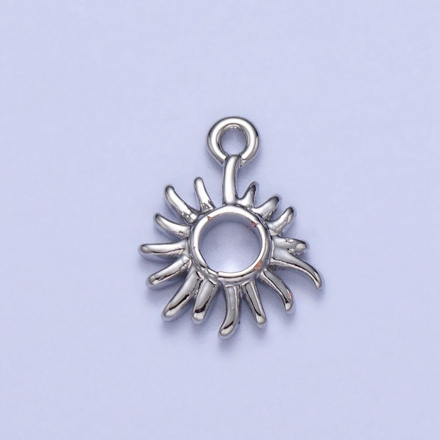 Mini gold sun charm celestial charm bohemian yogi charm jewelry finding silver sun ray charm for necklace bracelet earring supply ac040