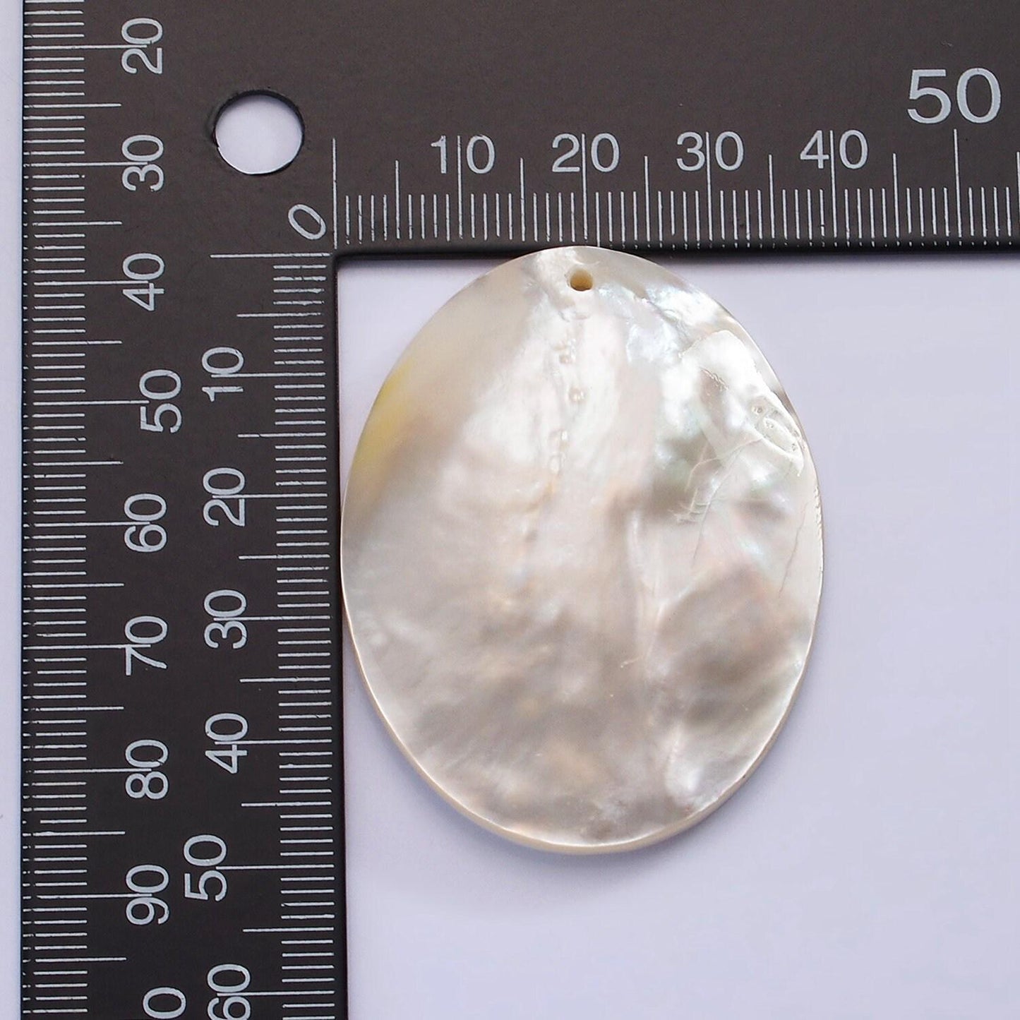 1x natural white mop mother of pearl shell oval disc pendant for mermaid beach under the sea jewelry inspired one of a kind
