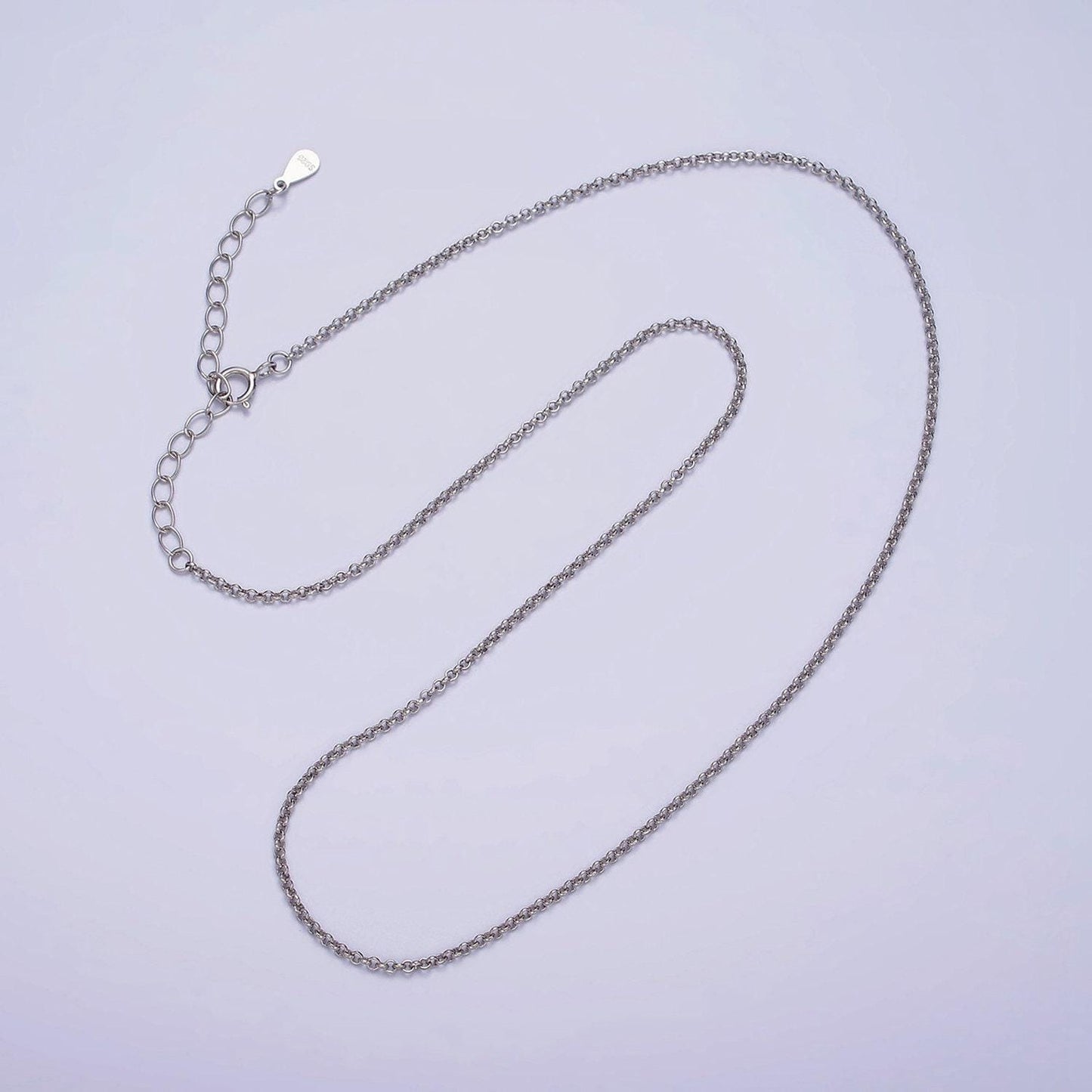 Dainty simple chain necklace sterling silver necklace thin rolo necklace minimalist jewelry necklace everyday necklace gift for her wa-1964