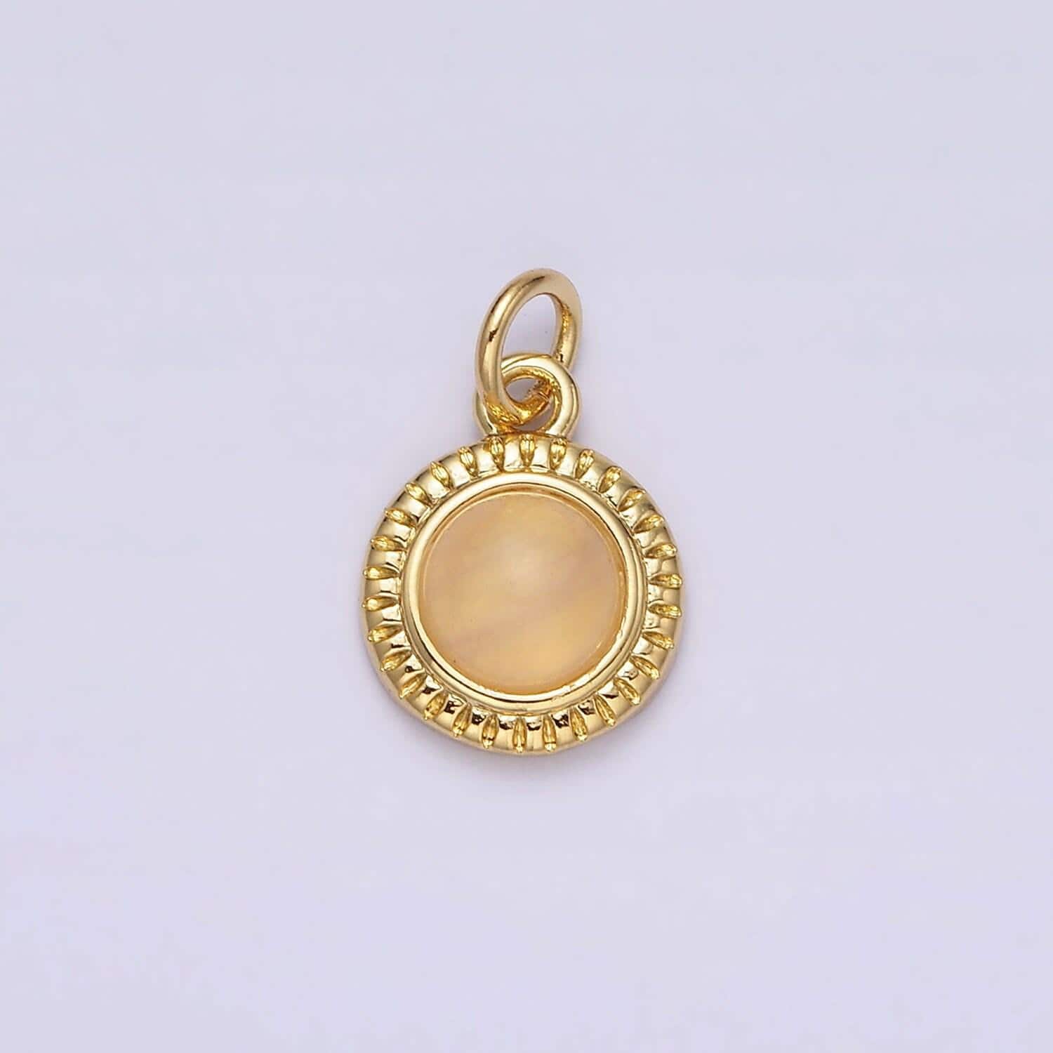 24k gold filled rose quartz, aventurine, labradorite, blue agate, amethyst round pendant | aa195 - aa199