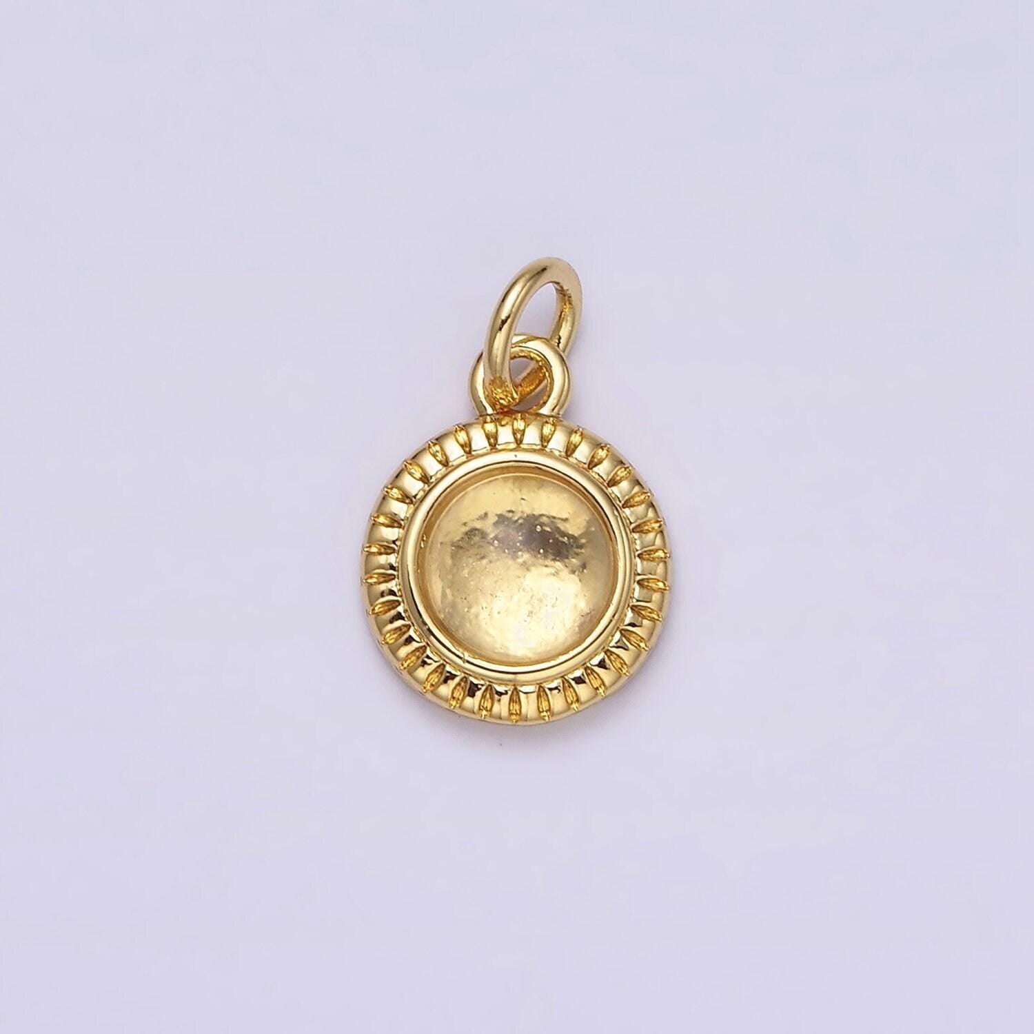 24k gold filled rose quartz, aventurine, labradorite, blue agate, amethyst round pendant | aa195 - aa199