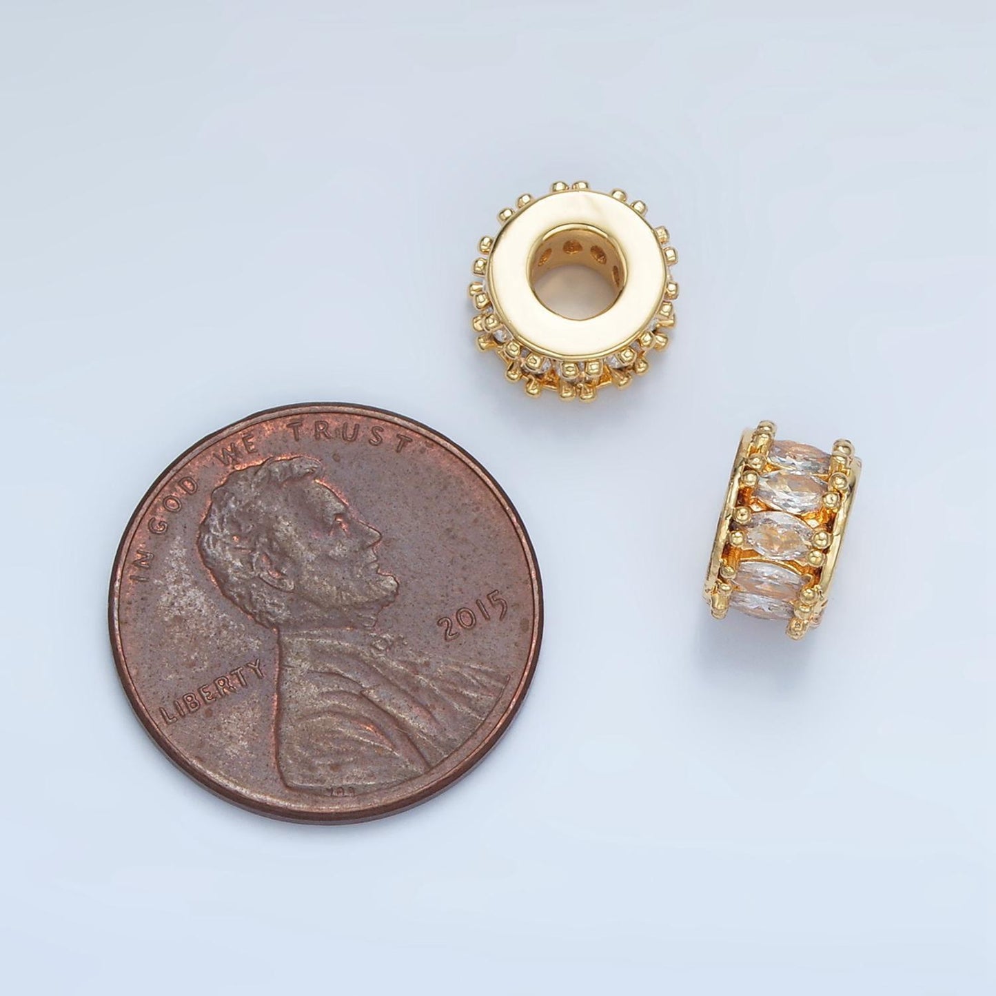 1pc gold cz marquise spacer beads for diy beaded bracelet jewelry charms rondelle bead spacer bead size 9mm bead b905