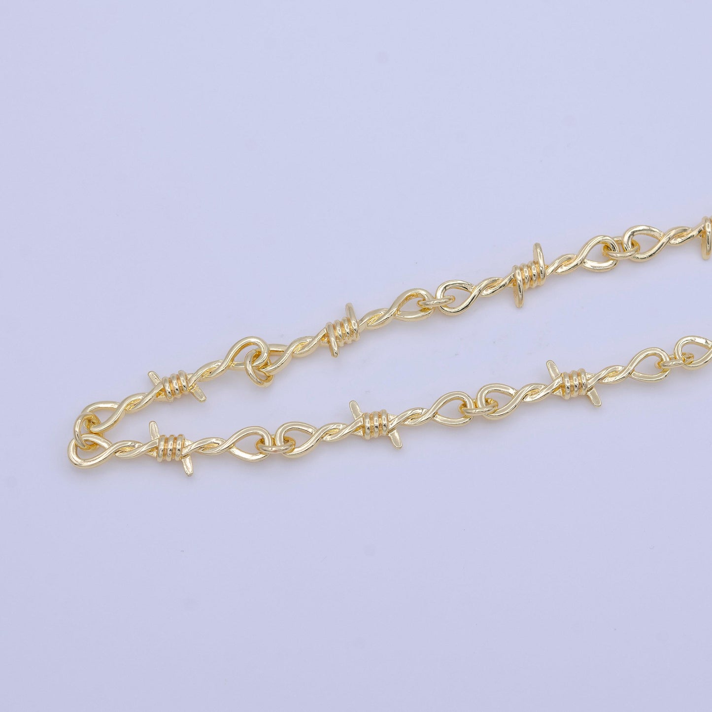 Barbed wire chain 7.5 inch bracelet