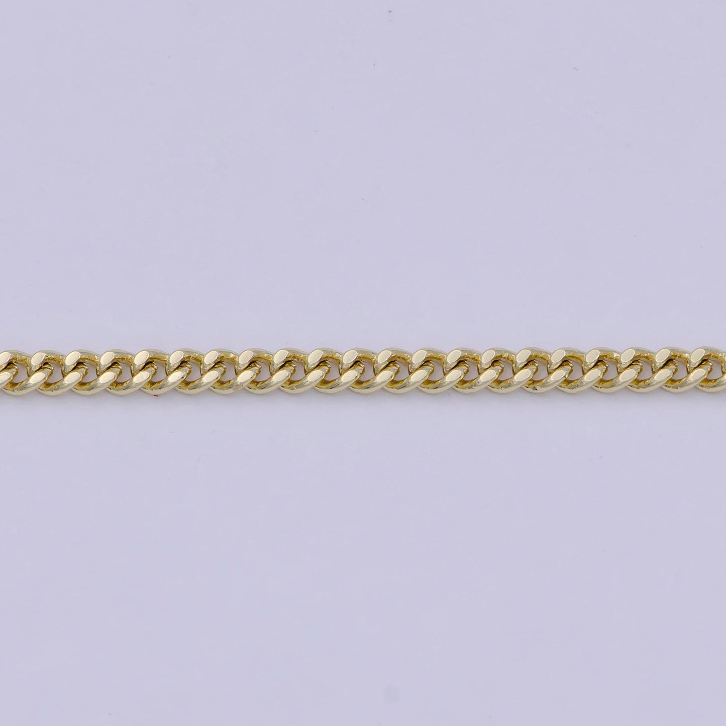 14k gold filled curb chain necklace 2.1mm width dainty gold chain necklace wa-756