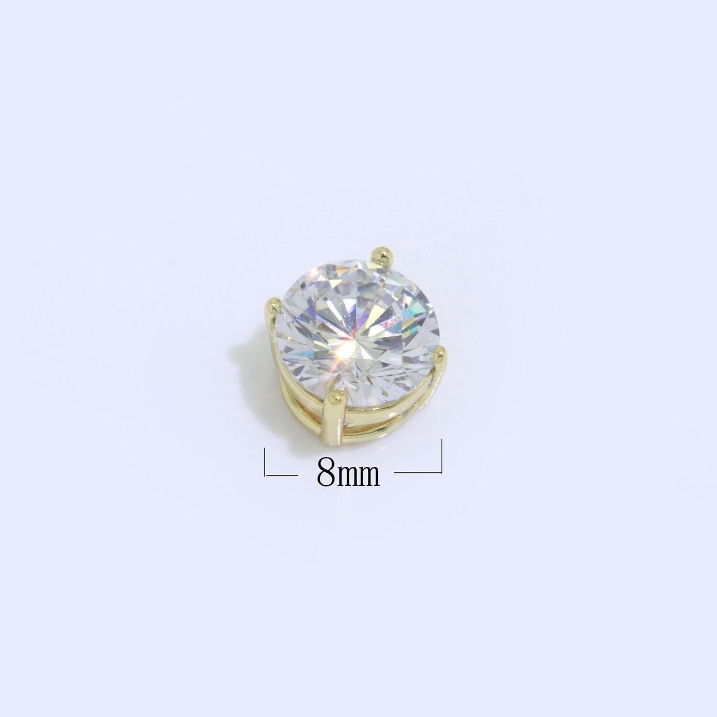 1pc rondelle spacer beads 14k gold filled solitaire cz beads cubic zirconia for jewelry making bracelets necklaces b-683