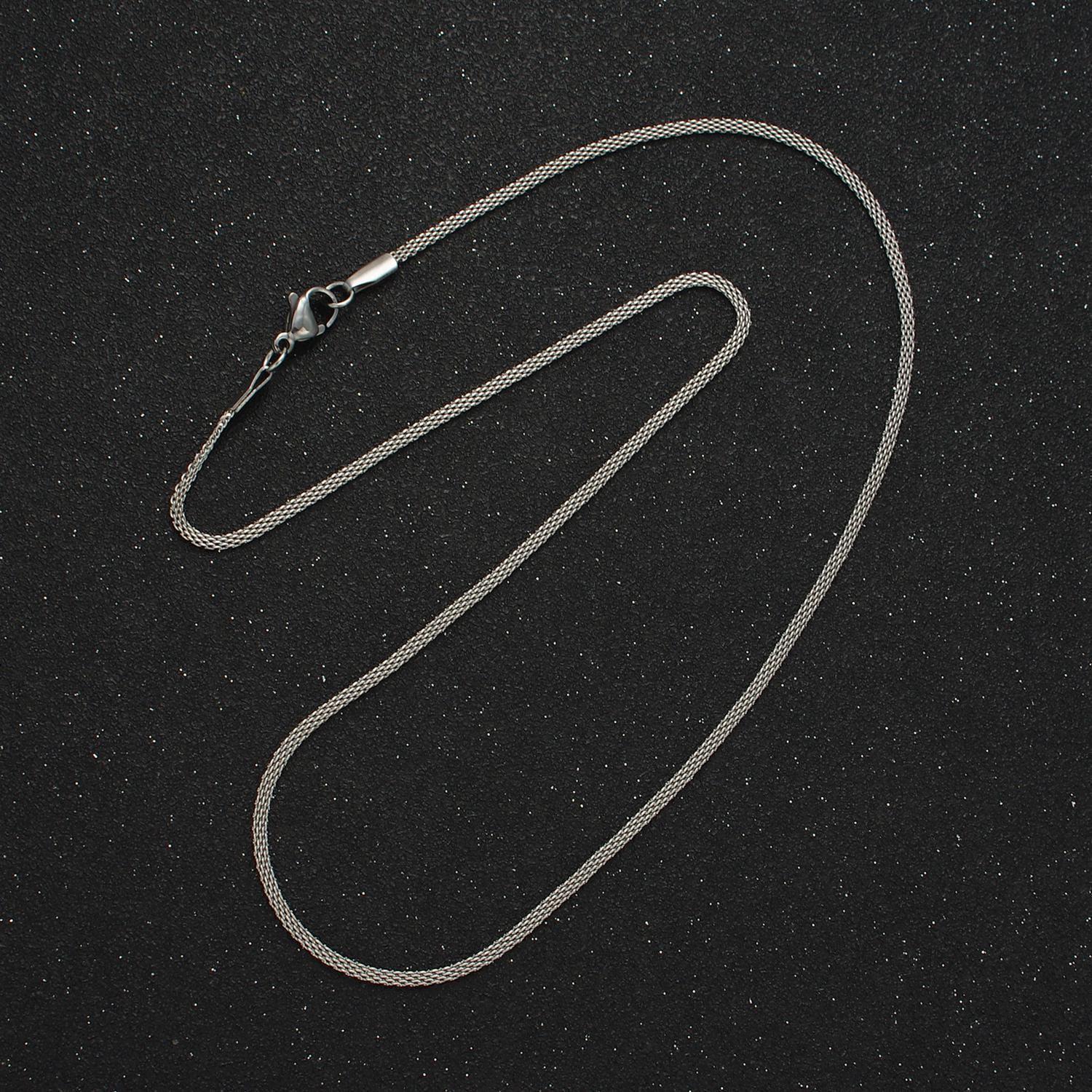 18.1 inch panther chain stainless steel necklace in gold & silver | wa-2602 wa-2603
