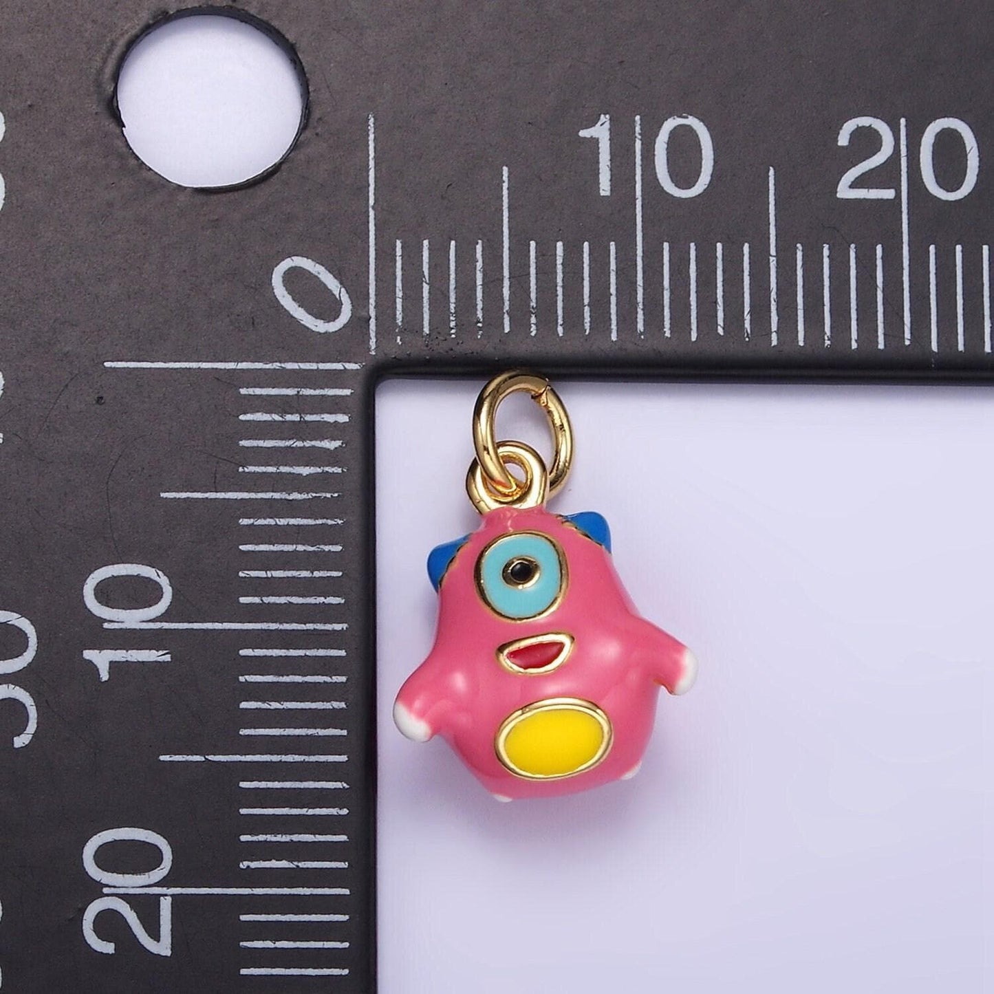 Kawaii enamel animal fruit cartoon charm mini cute colorful charm pendant for kids jewelry making bracelet earring necklace component c590