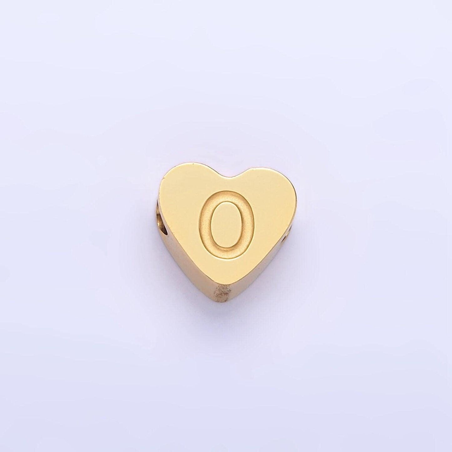 Stainless steel Heart letter alphabet Bead Spacer Initial heart shaped beads in gold for Beaded Bracelet Supply| a1552-a1564