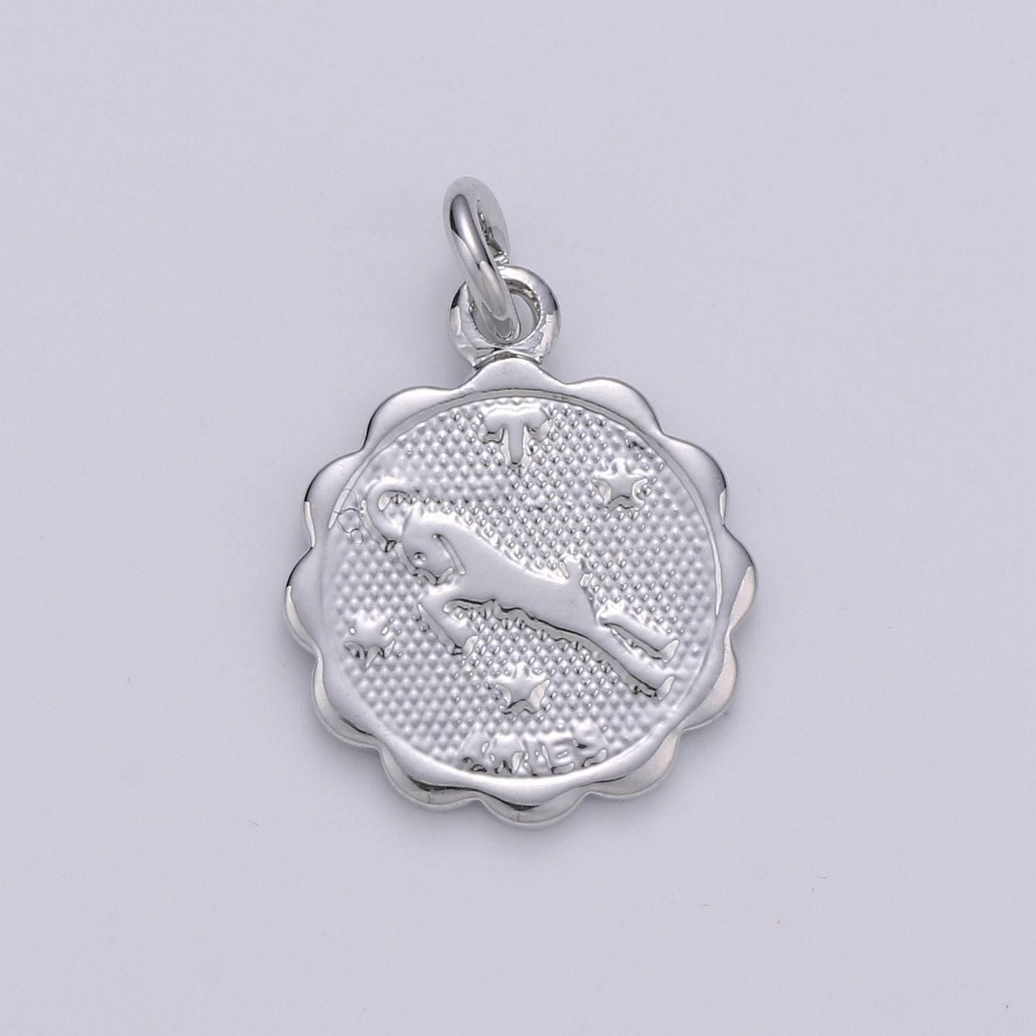 Silver zodiac constellation charms, zodiac symbol, horoscope charm, gold astrological zodiac sign minimalist jewelry, zodiac-021
