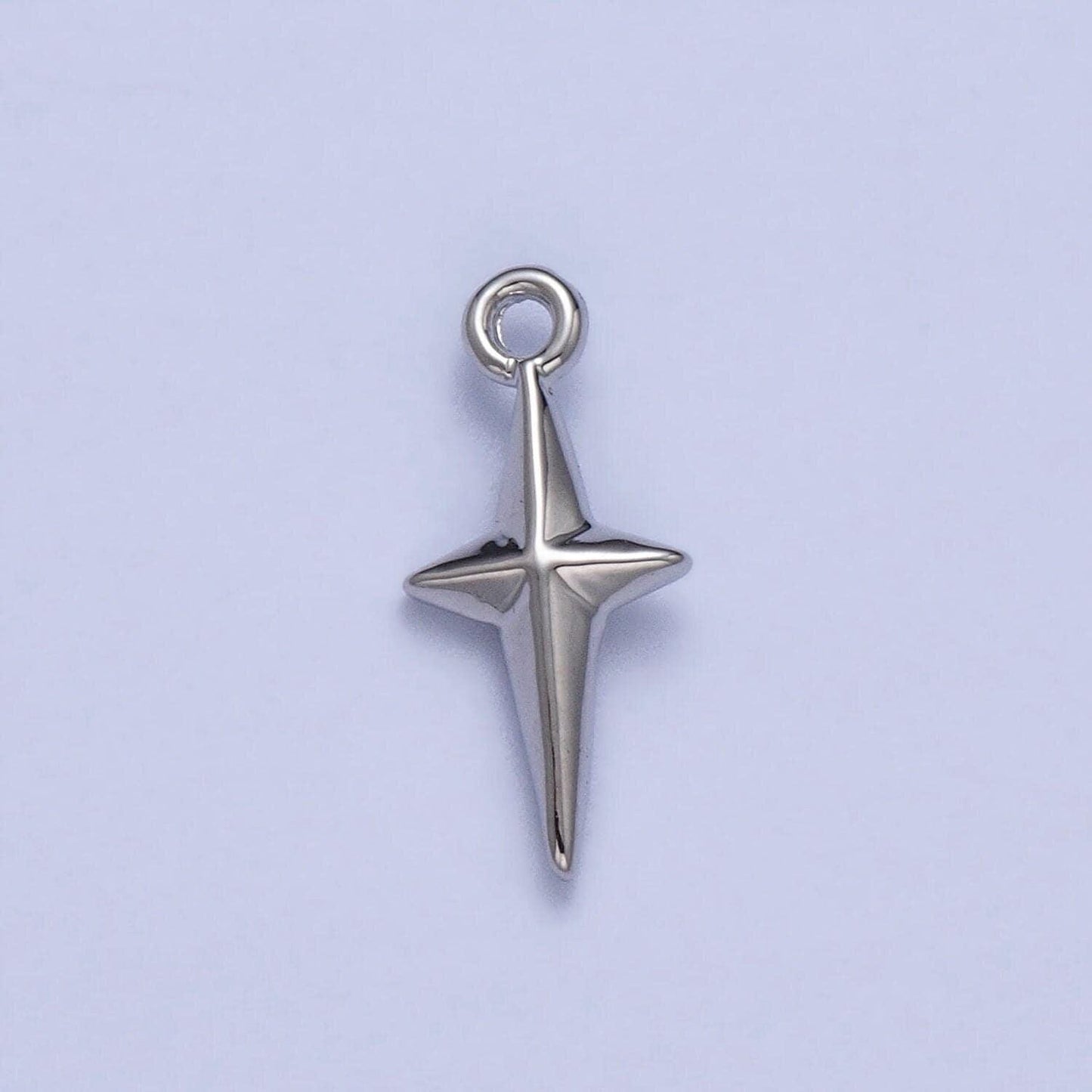 Mini gold star charms, tiny north star charm necklace bracelet earring accessories celestial findings jewelry making supplies ac046