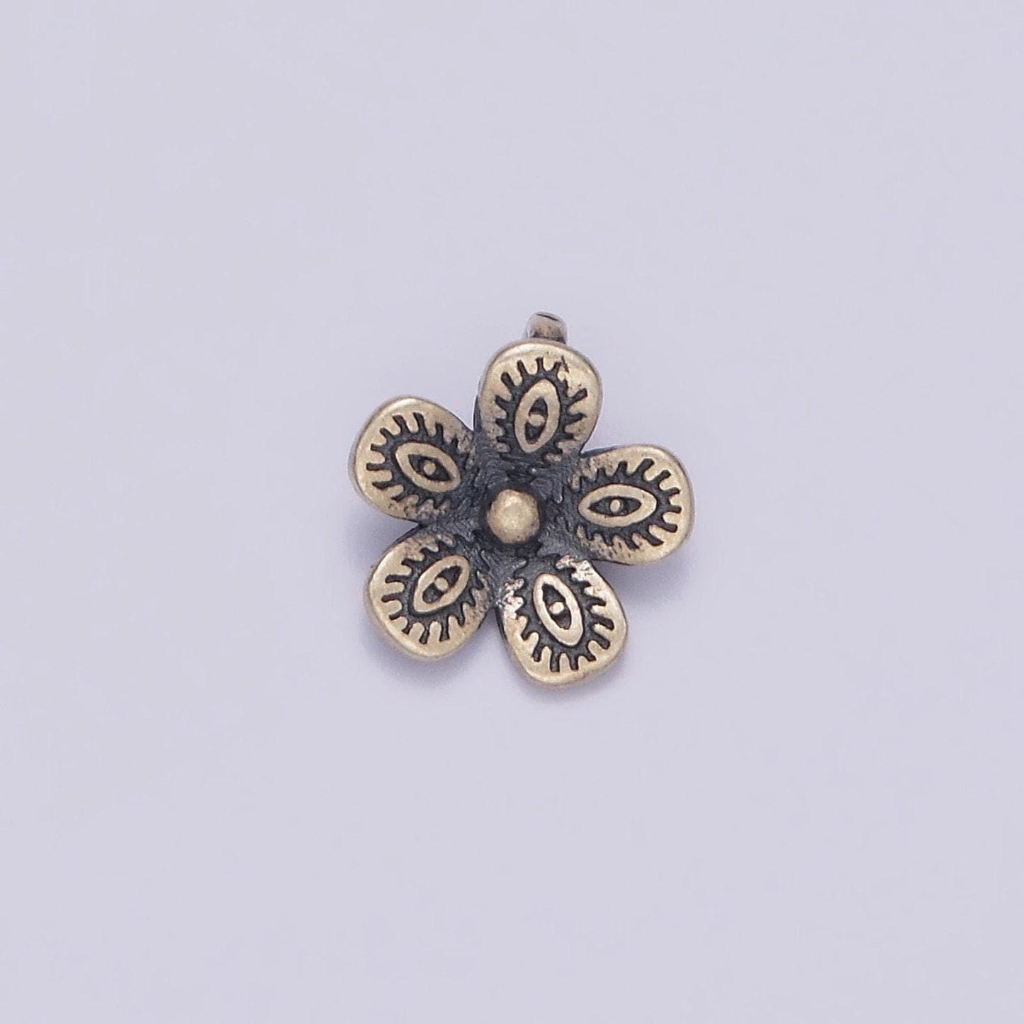 S925 sterling silver tribal flower charm silver tropical flower pendant small hibiscus plumeria charm bracelet sl-359