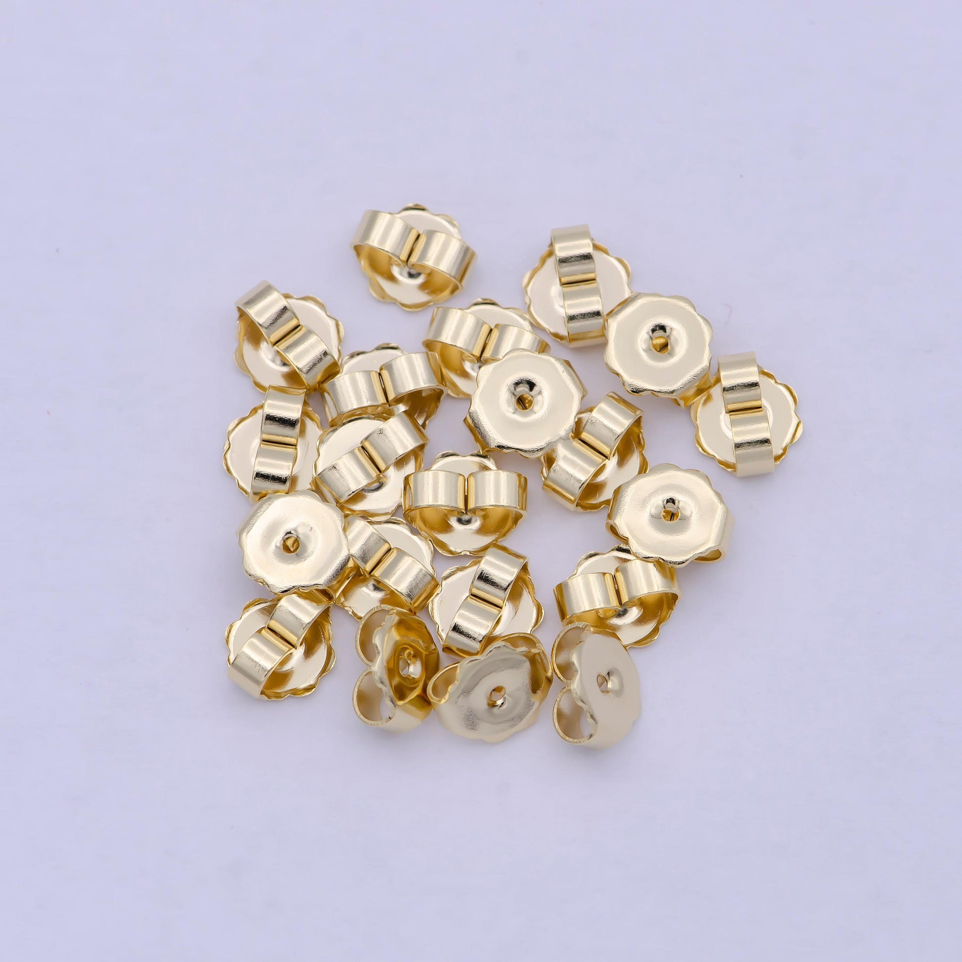 Earnuts - extra large earring backs - gold plated butterfly earring back jumbo ear nuts k-576