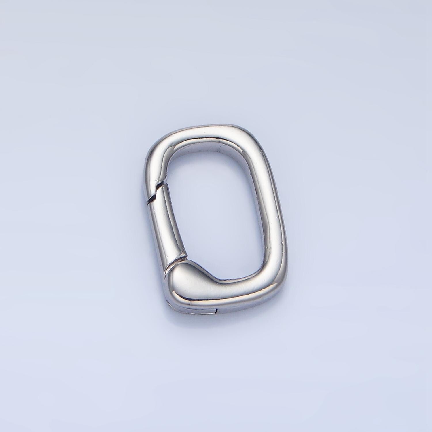 Small gold spring gate ring, push gate ring 9.2 x 13.7mm oval ring charm holder gold clasp for enhanced jewelry clasp z966
