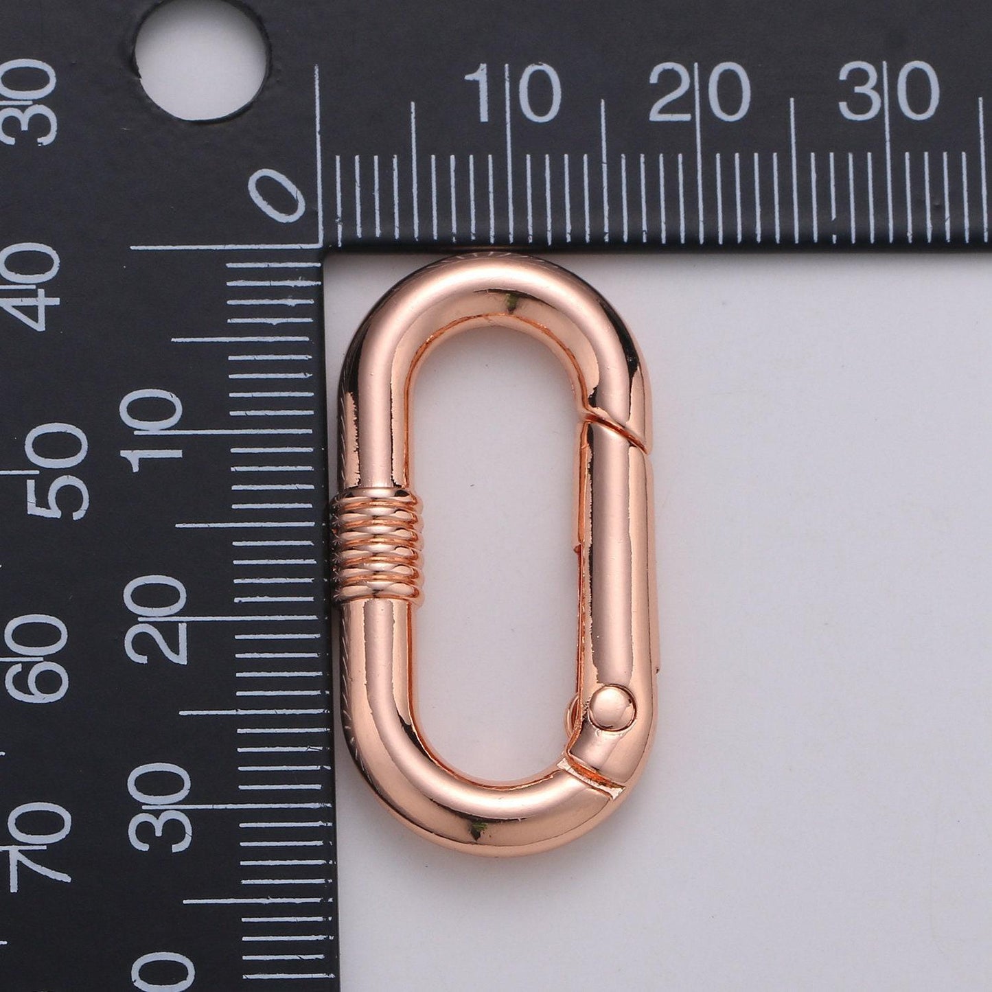 Gold spring gate ring,push gate ring, 33x17mm oval ring charm holder rose gold black gunmetal silverclasp for connector charm supp-960-963