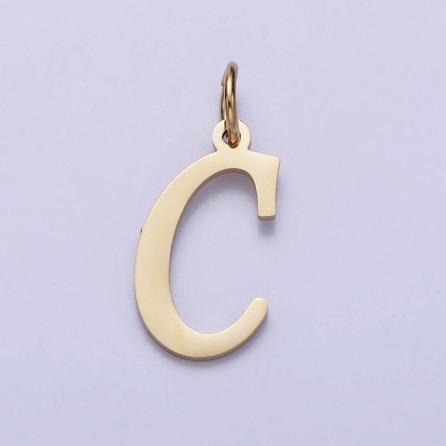Dainty gold script cursive stainless steel initial letter add on charm for necklace bracelet pendant jewelry making supply a625-a637