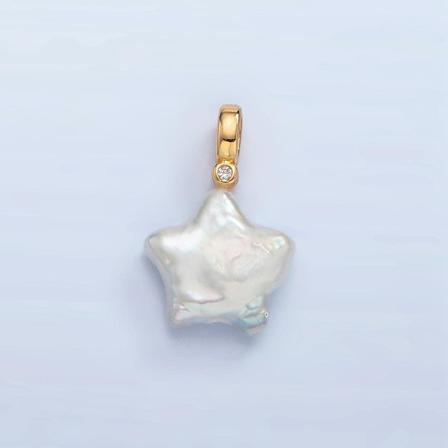Mini star pearls charm gold white baroque freshwater pearls for necklace bracelet earring beach celestial jewelry making p1874