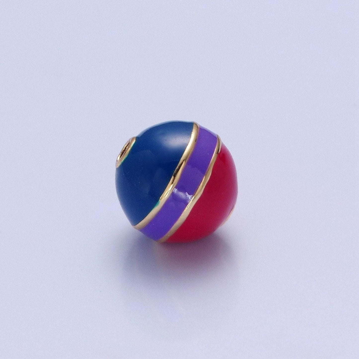 10mm round bead ball pride flag bead lgbtq pendant 14k gold filled trans gay pansexual nonbinary non binary bisexual asexual