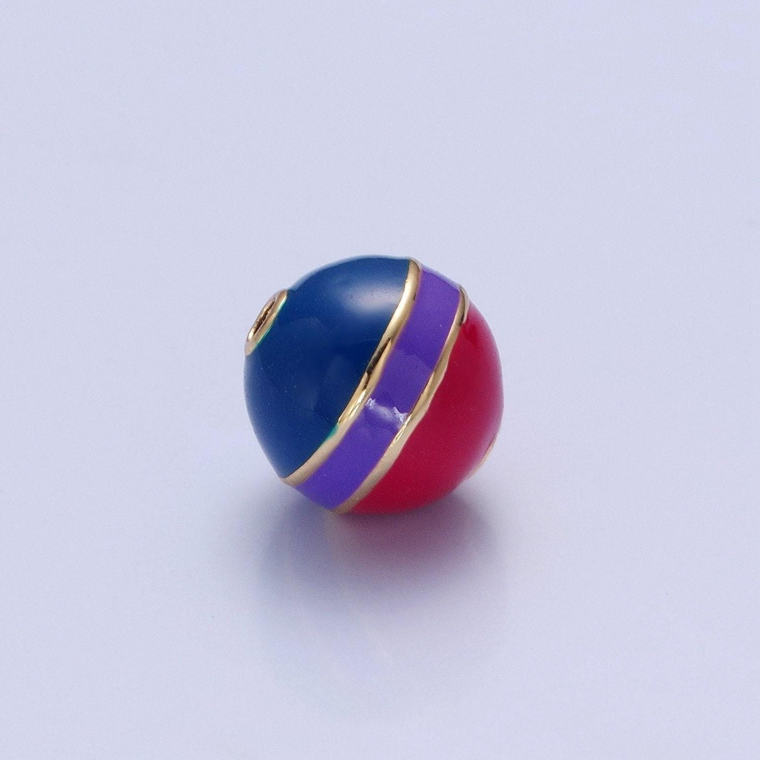 10mm round bead ball pride flag bead lgbtq pendant 14k gold filled trans gay pansexual nonbinary non binary bisexual asexual