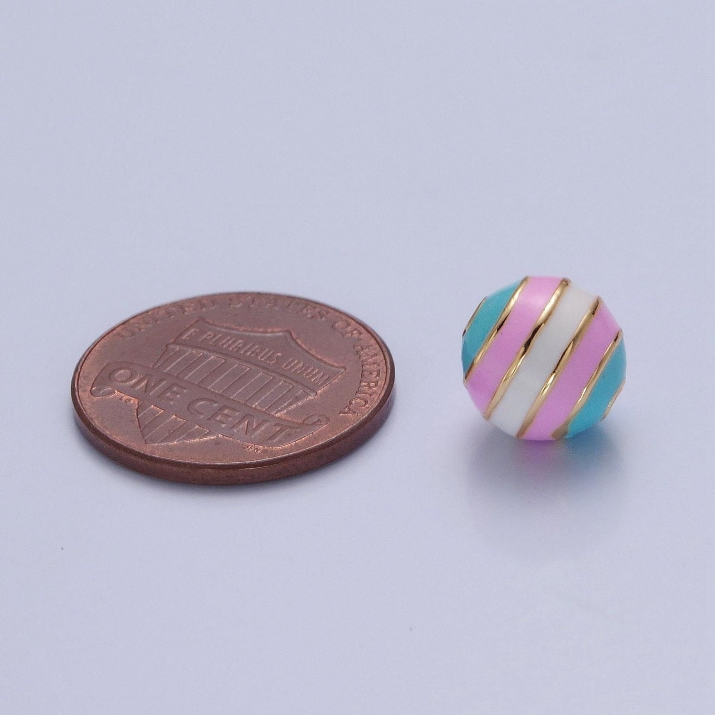 10mm round bead ball pride flag bead lgbtq pendant 14k gold filled trans gay pansexual nonbinary non binary bisexual asexual