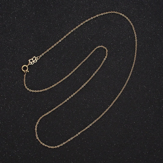 14k gold filled 1.3mm dainty cable chain 18 inch for minimalist jewelry layering chain necklace | wa-2494