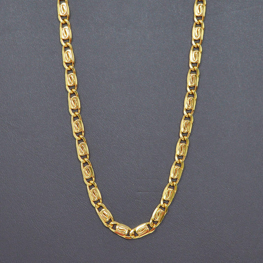 1pc 20'' ready to use 24k gold bold paperclip chain, lockplate chain necklace, stunning chain for pendant charm necklace, 999