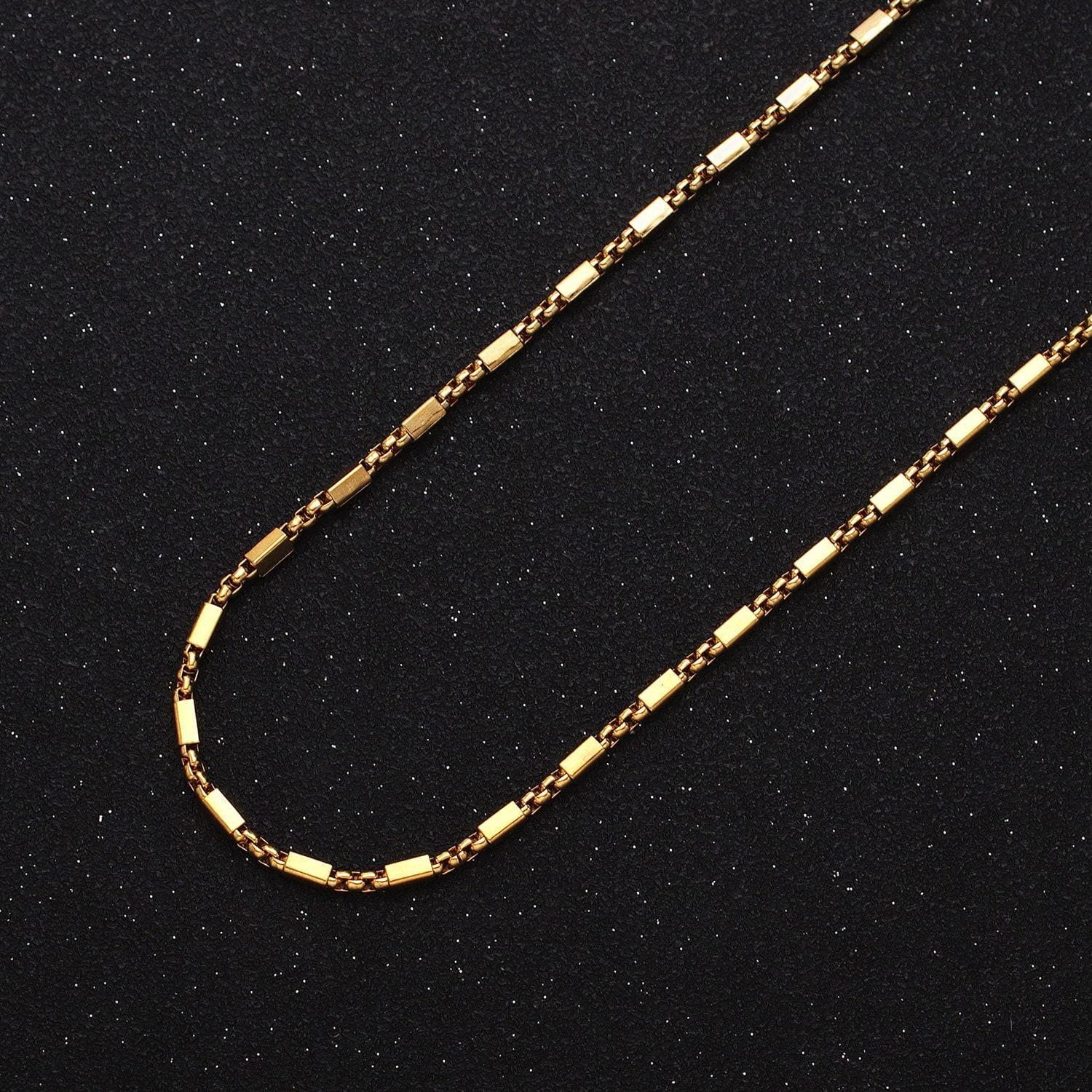 Unique beaded cable with rolo link 24k gold filled 2.1mm unique square bead chain link unfinished yard chain in gold | roll-1321