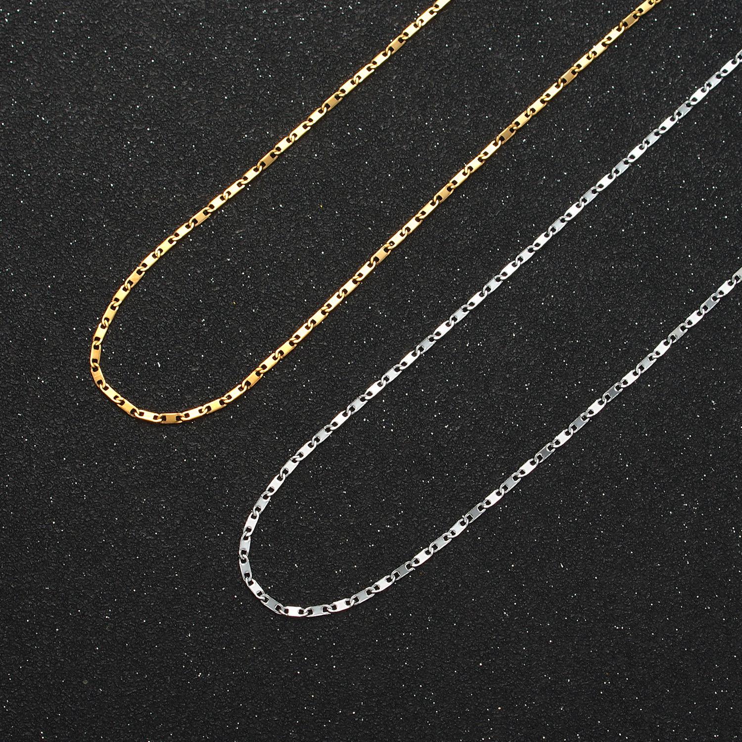 18 inch anchor mariner stainless steel chain necklace in gold & silver | wa-2598 wa-2599